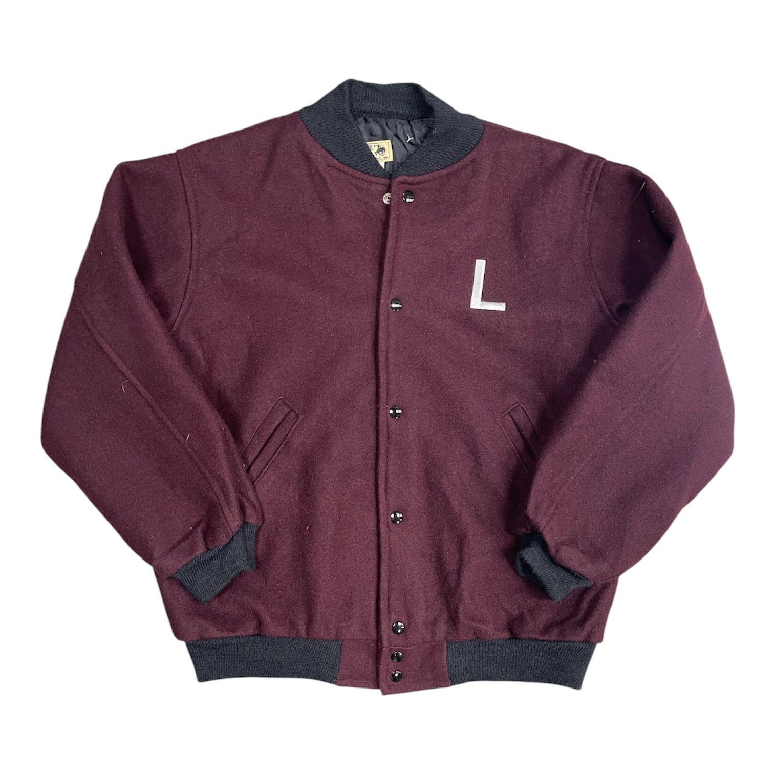 Mavrick Jackets Inc Dark Red Black Varsity Jacket