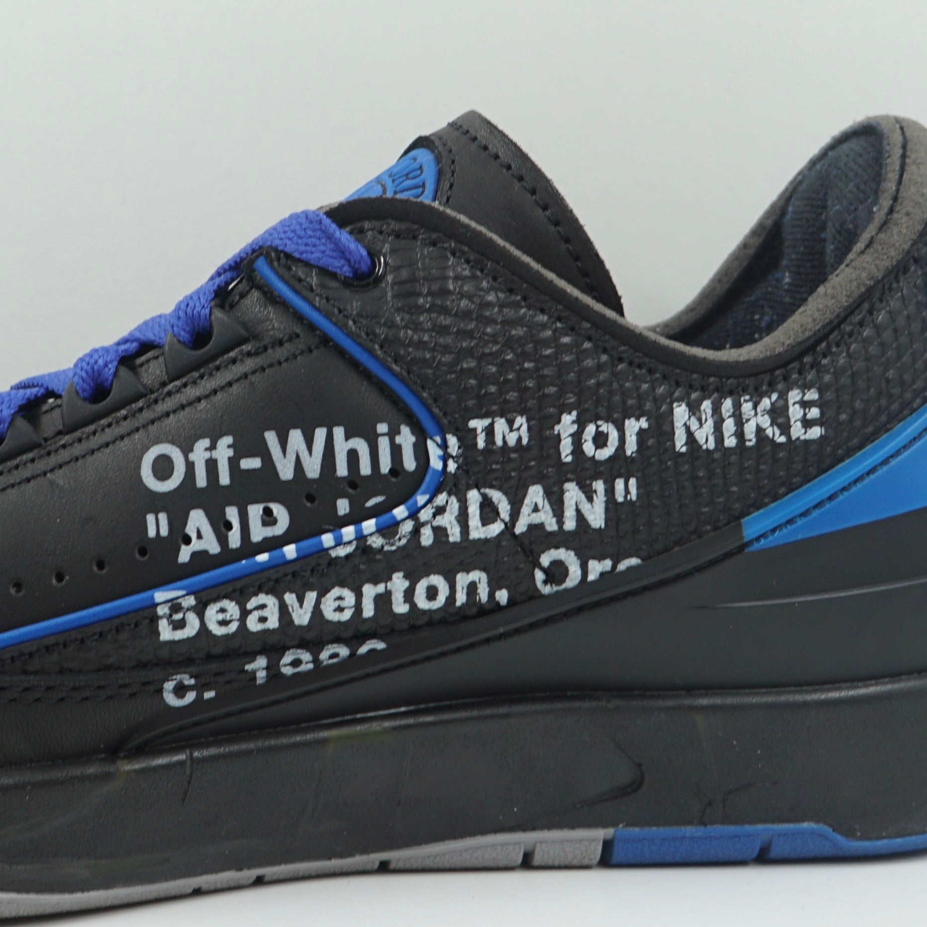 Jordan 2 Retro Low SP Off-White Black Blue