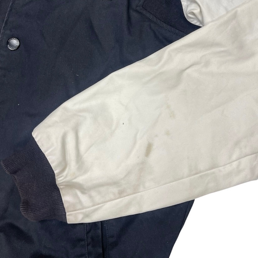 Adidas Black White Woven Bomber Jacket