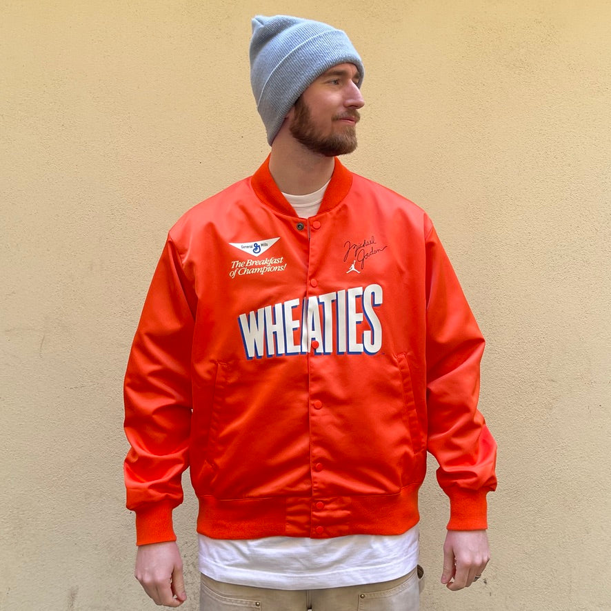 Jordan Flight MVP Statement Wheaties Jacket Orange