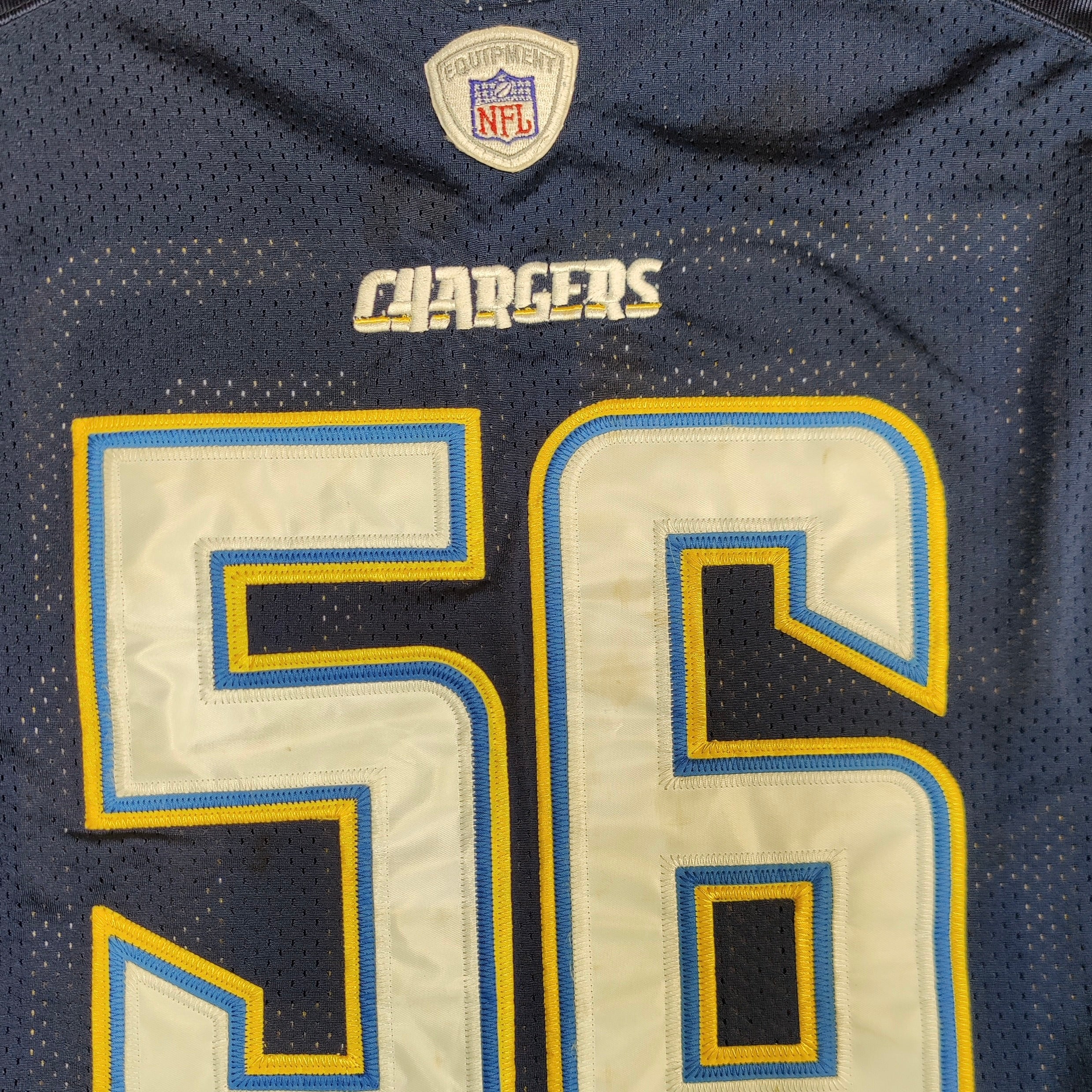 NFL San Diego Chargers Merriman #56 Navy Blue Jersey