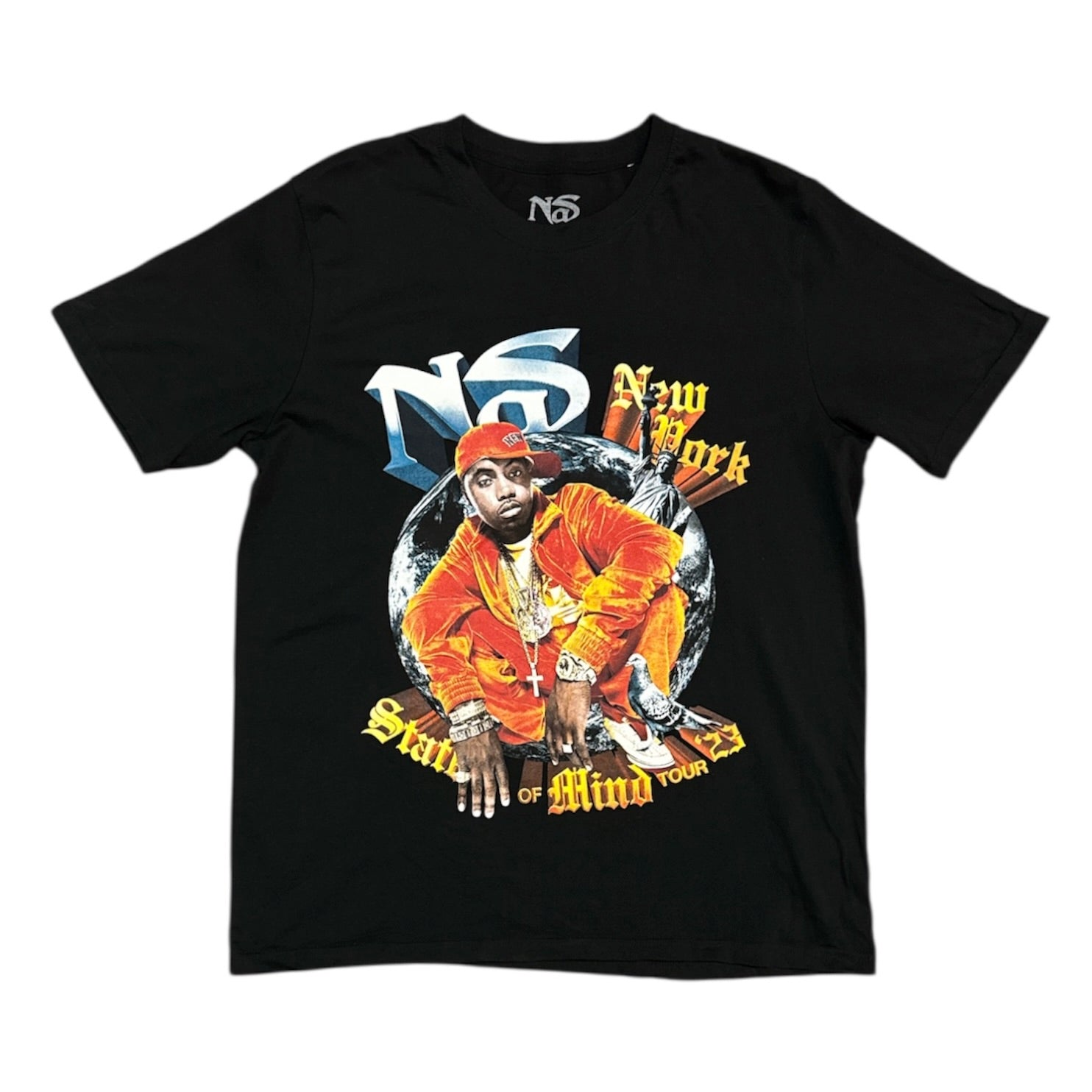 Nas State Of Mind Tour Black Tshirt