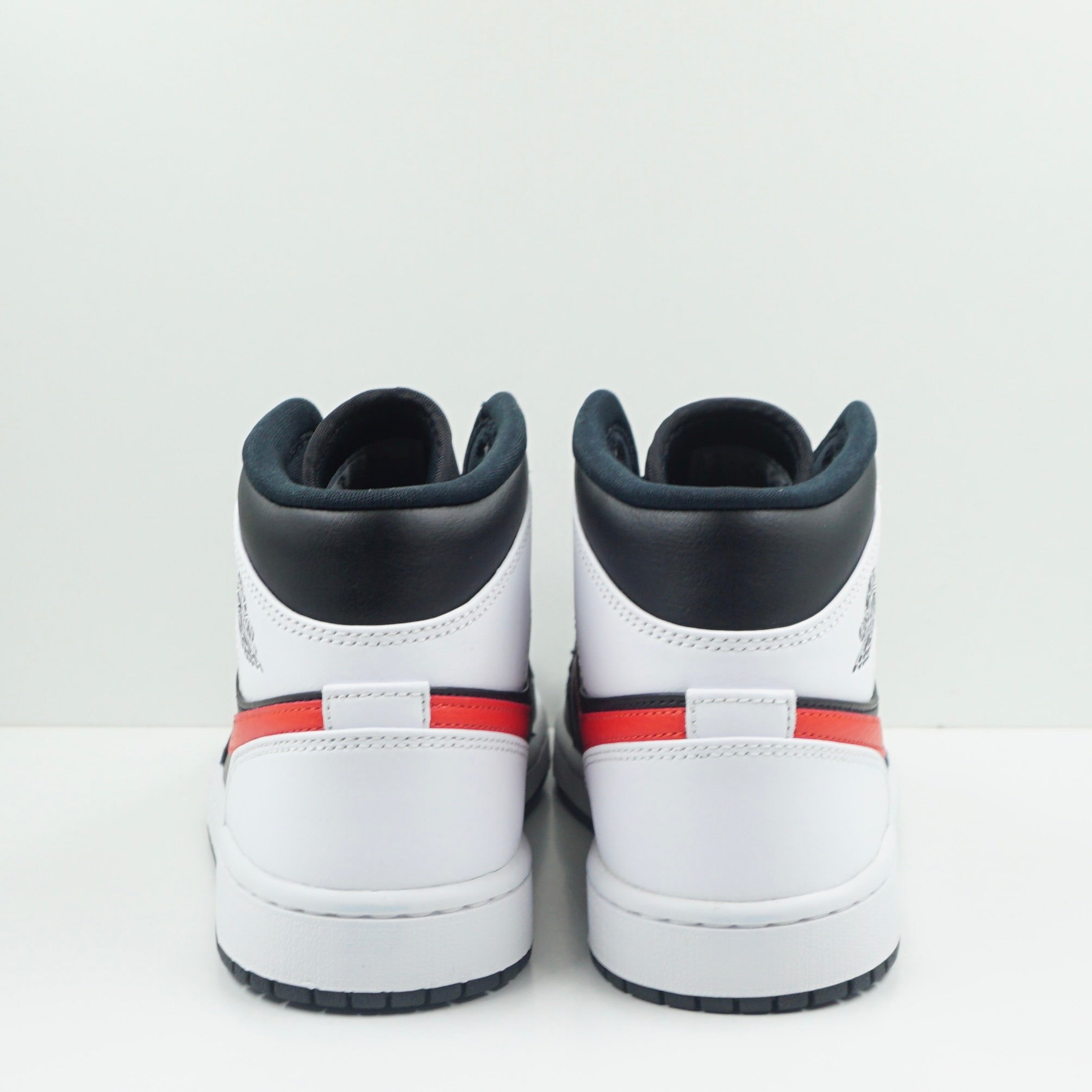 Jordan 1 Mid Black Chile Red White