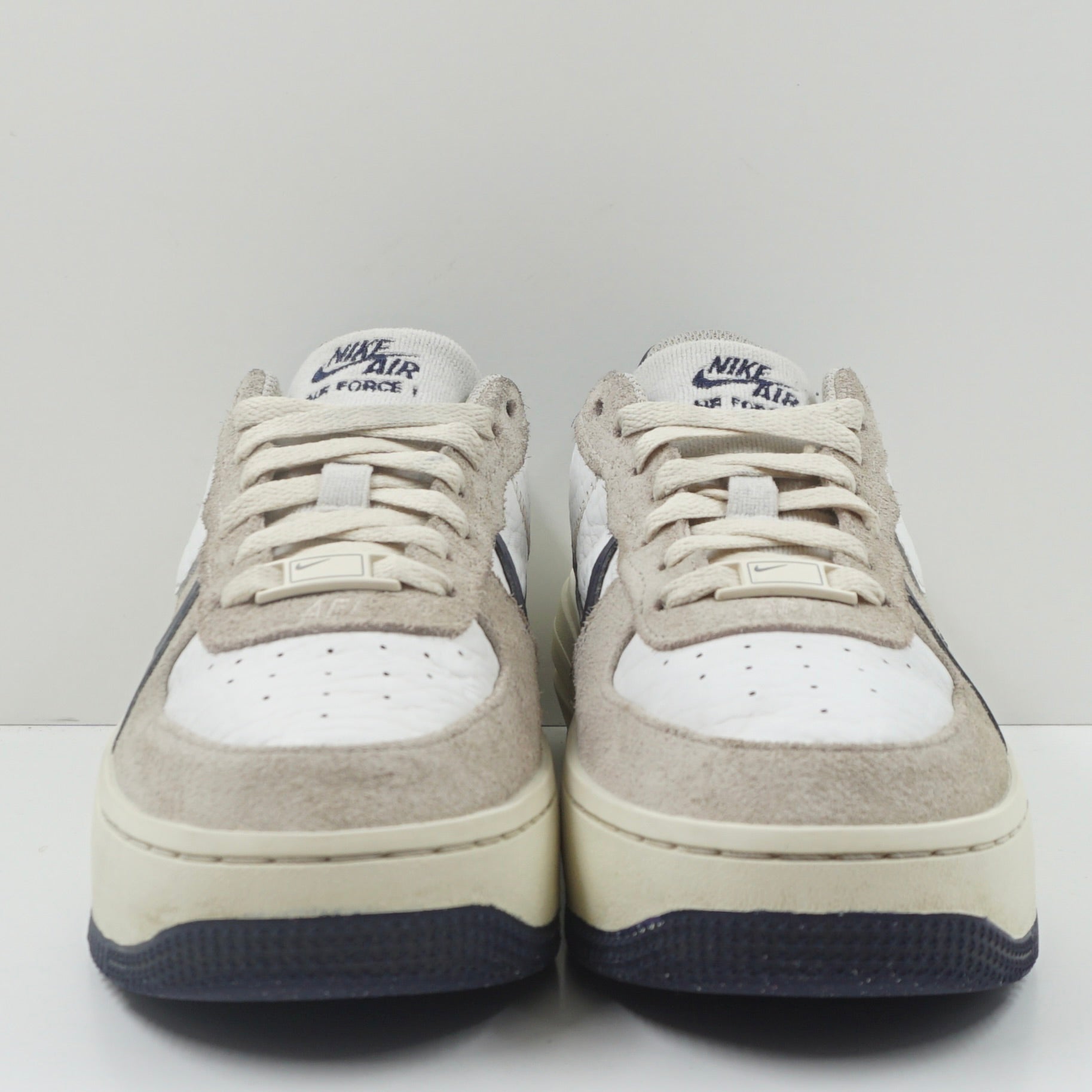 Nike Air Force 1 PLT.AF.ORM Summit White Navy (W)