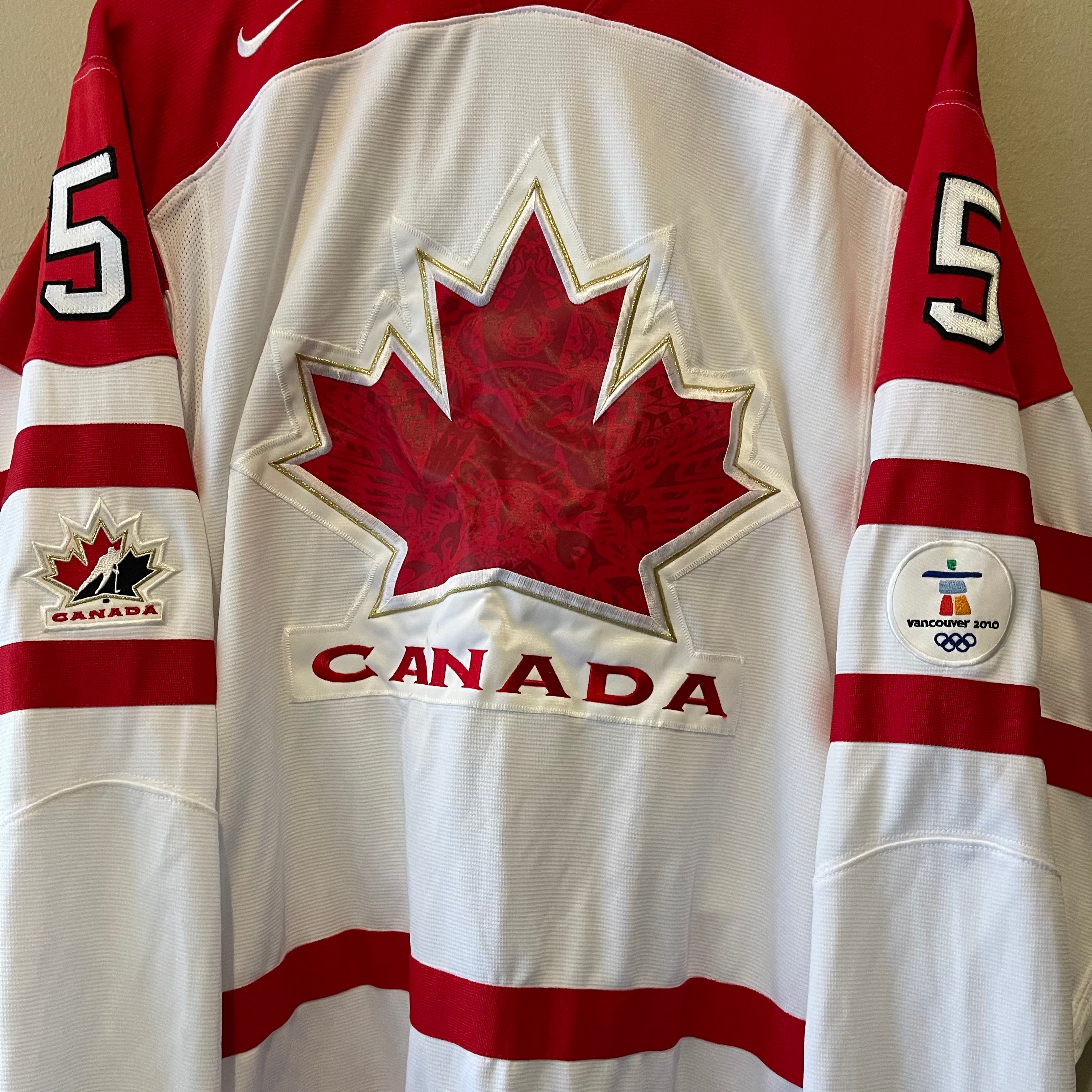 Nike Canada Johnson #5 Hockey Jersey
