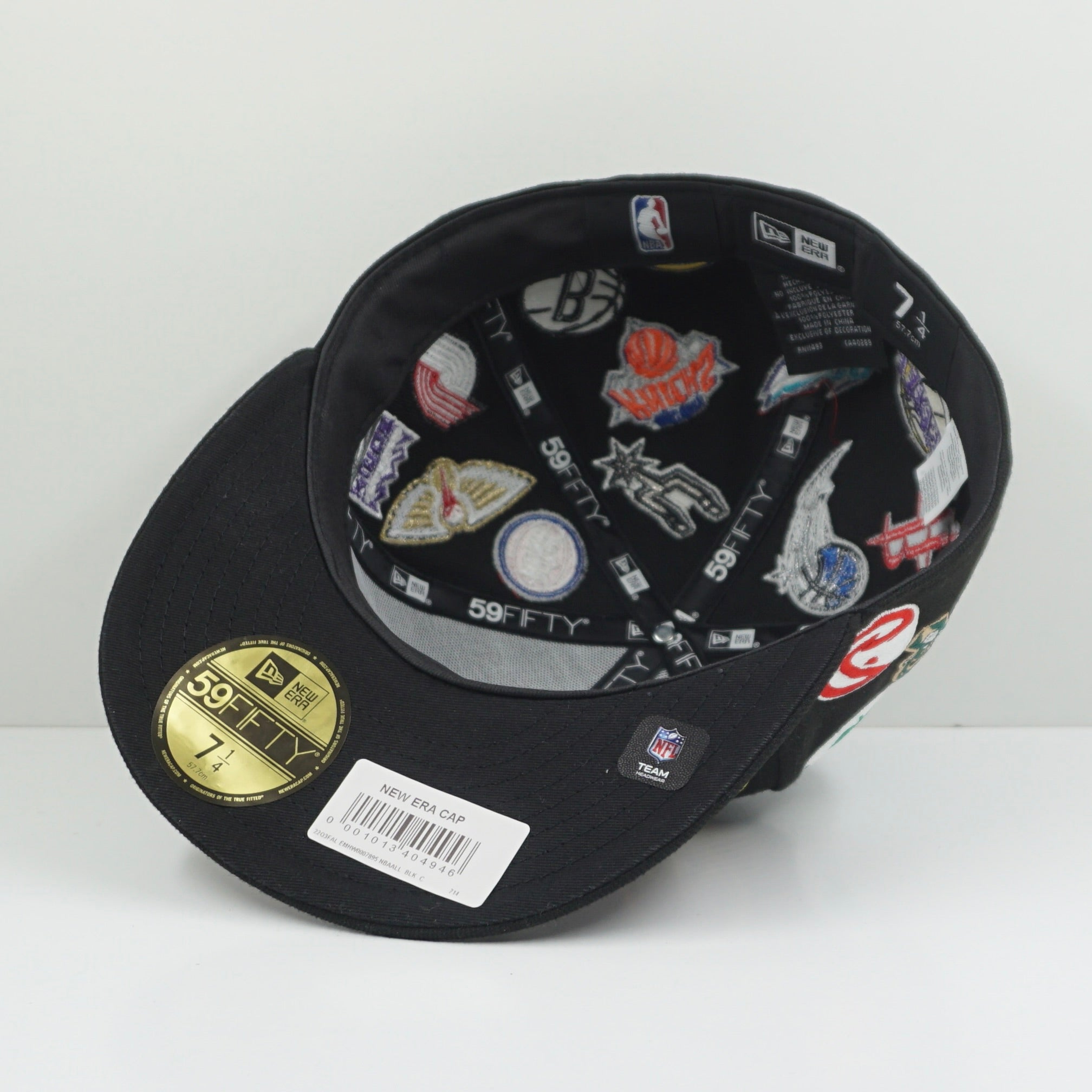 New Era NBA Logos Fitted Cap