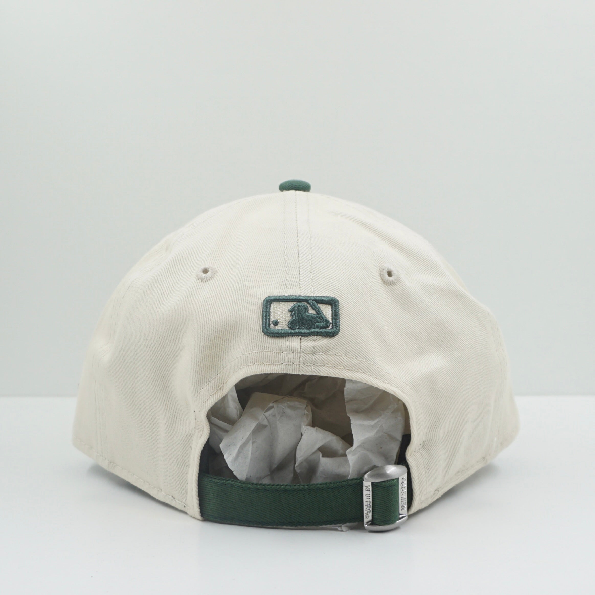 New Era Dodgers National League Beige Green Adjustable Cap