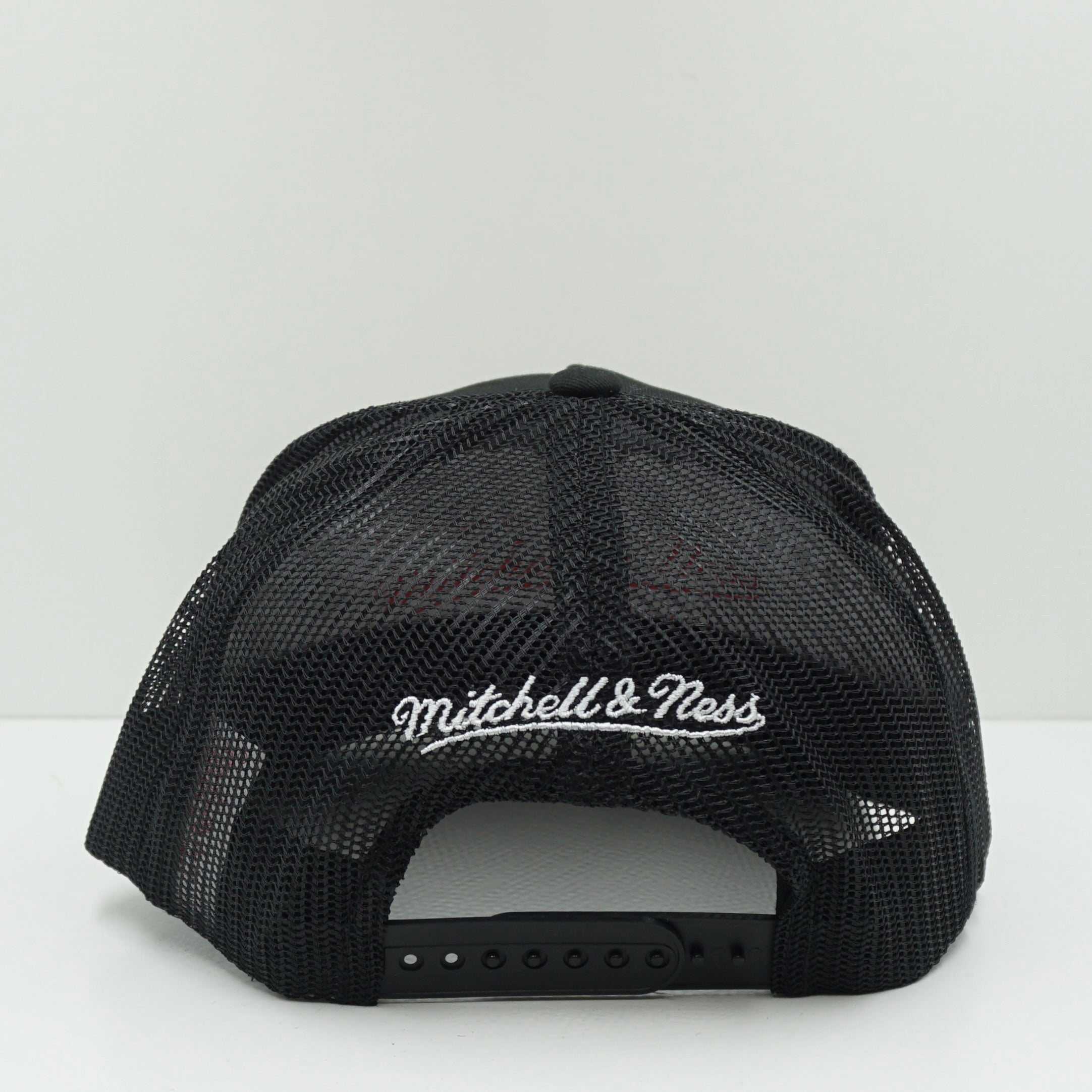 Mitchell & Ness Sporting Goods Black Yellow Trucker Snapback Cap