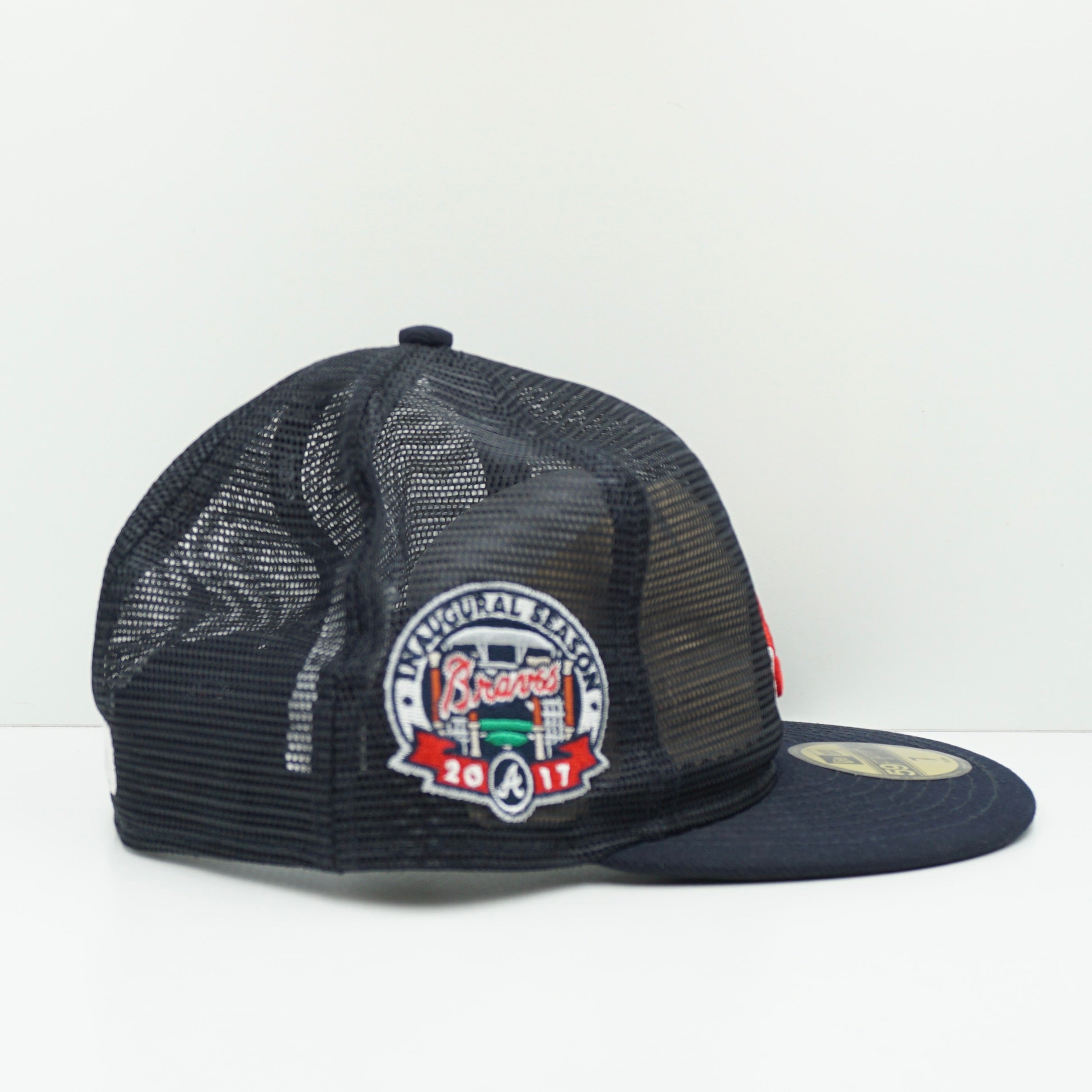 New Era Atlanta Braves Mesh Navy Fitted Cap
