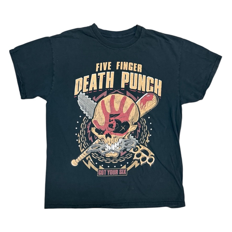 Five Finger Death Punch 2015 Tour Black Tshirt