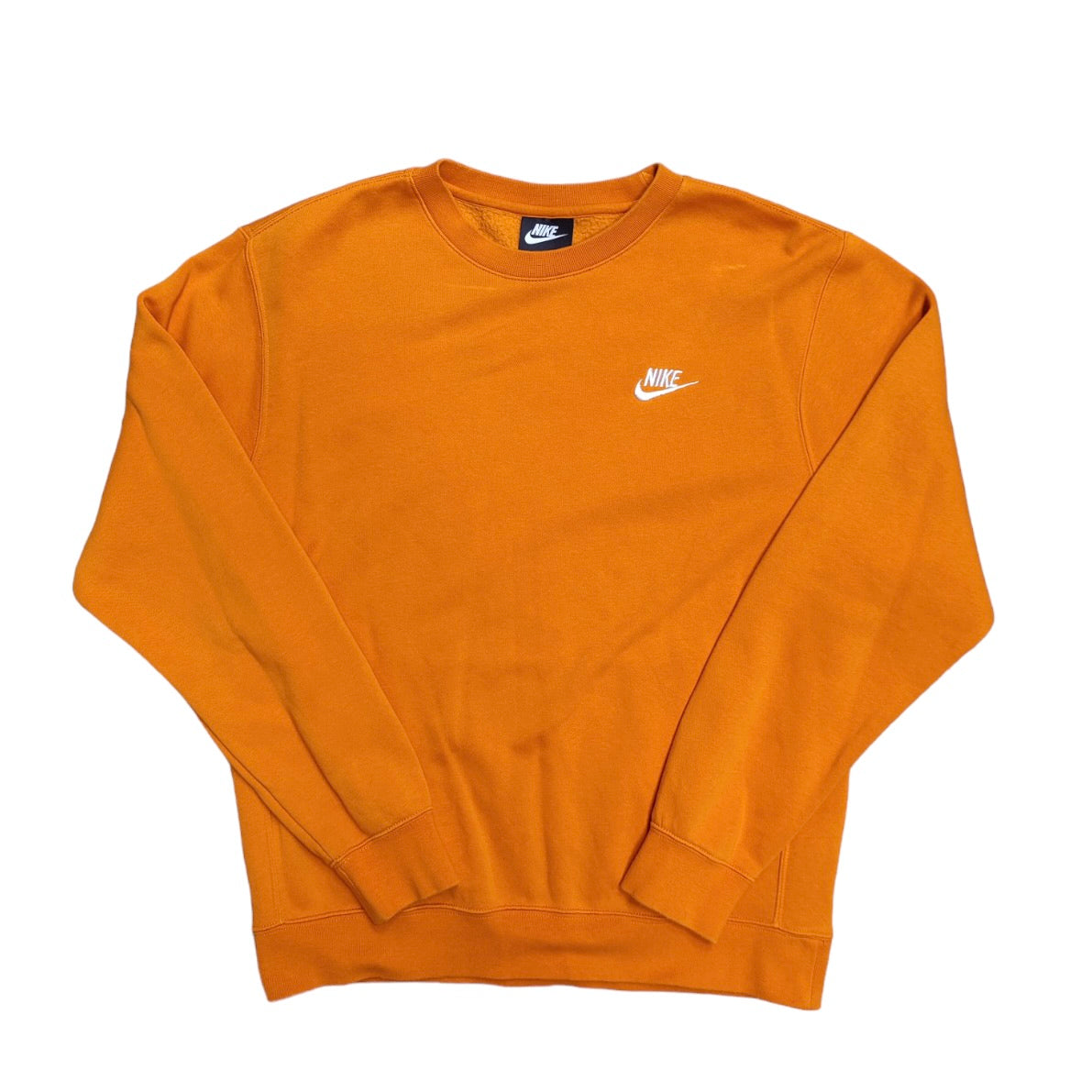 Nike Club Crew Sweat Magma Orange & White