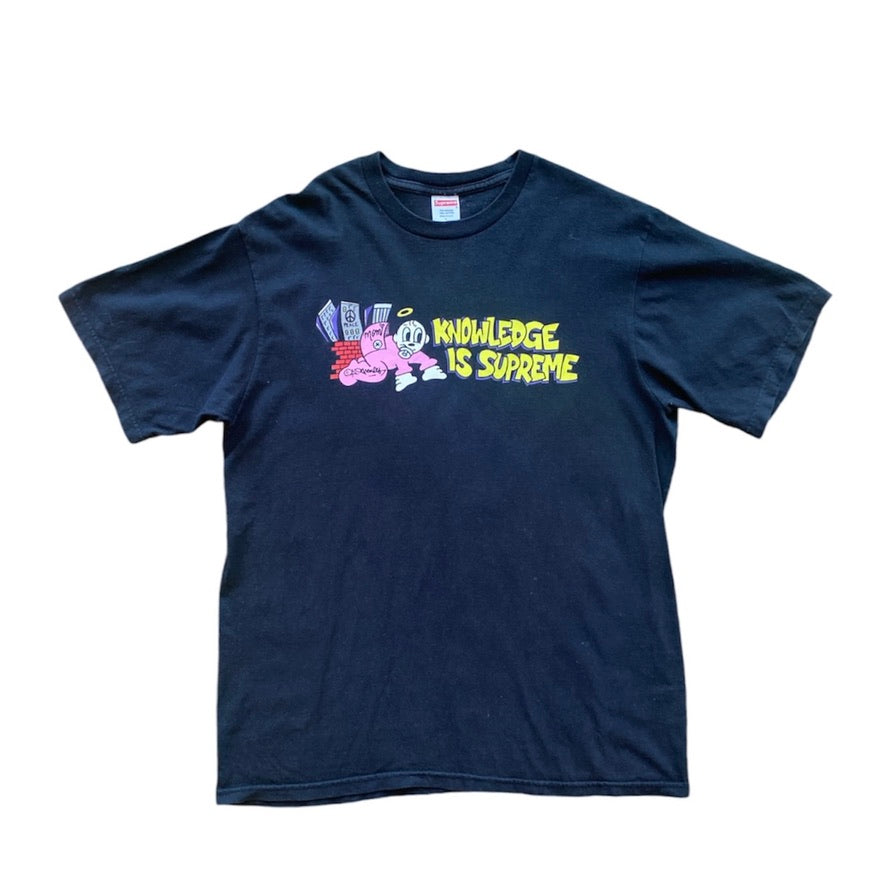 Supreme Knowledge Black Tshirt