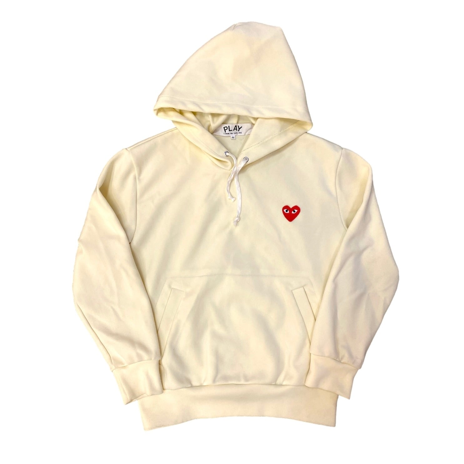 Comme des Garçons Play Cream Hoodie