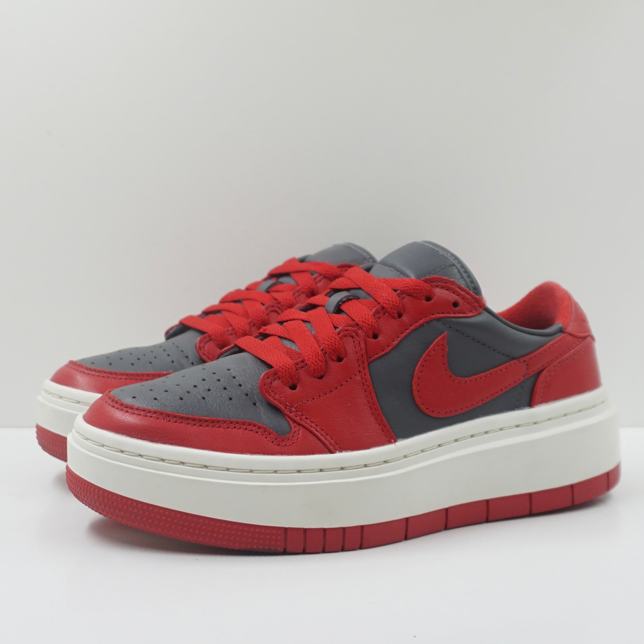 Jordan 1 Elevate Low Dark Grey Varsity Red (W)