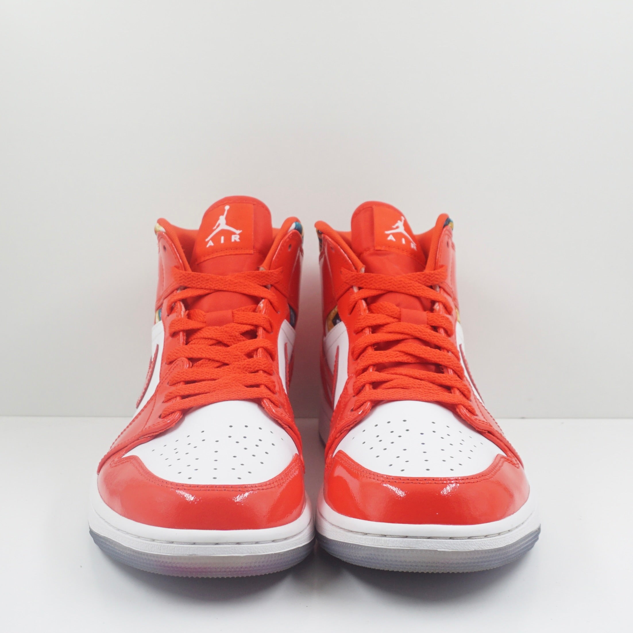 Jordan 1 Mid Barcelona Sweater Red Patent