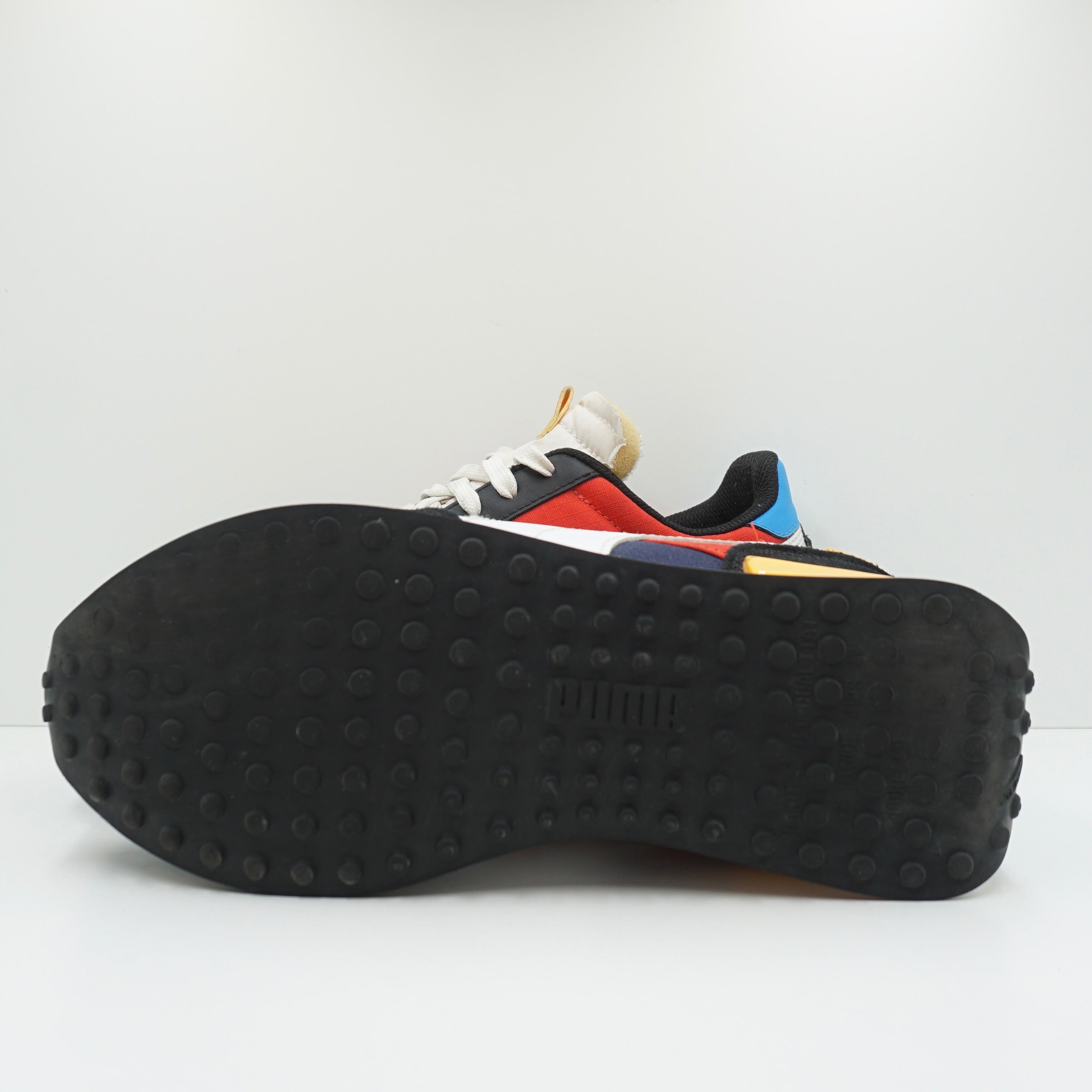 Puma Future Rider Play On White Black Blue