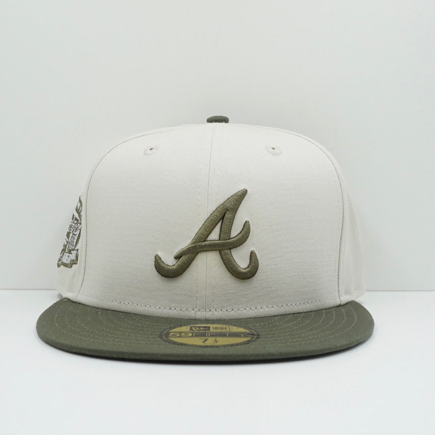 New Era Atlanta Braves Beige Crown Fitted Cap