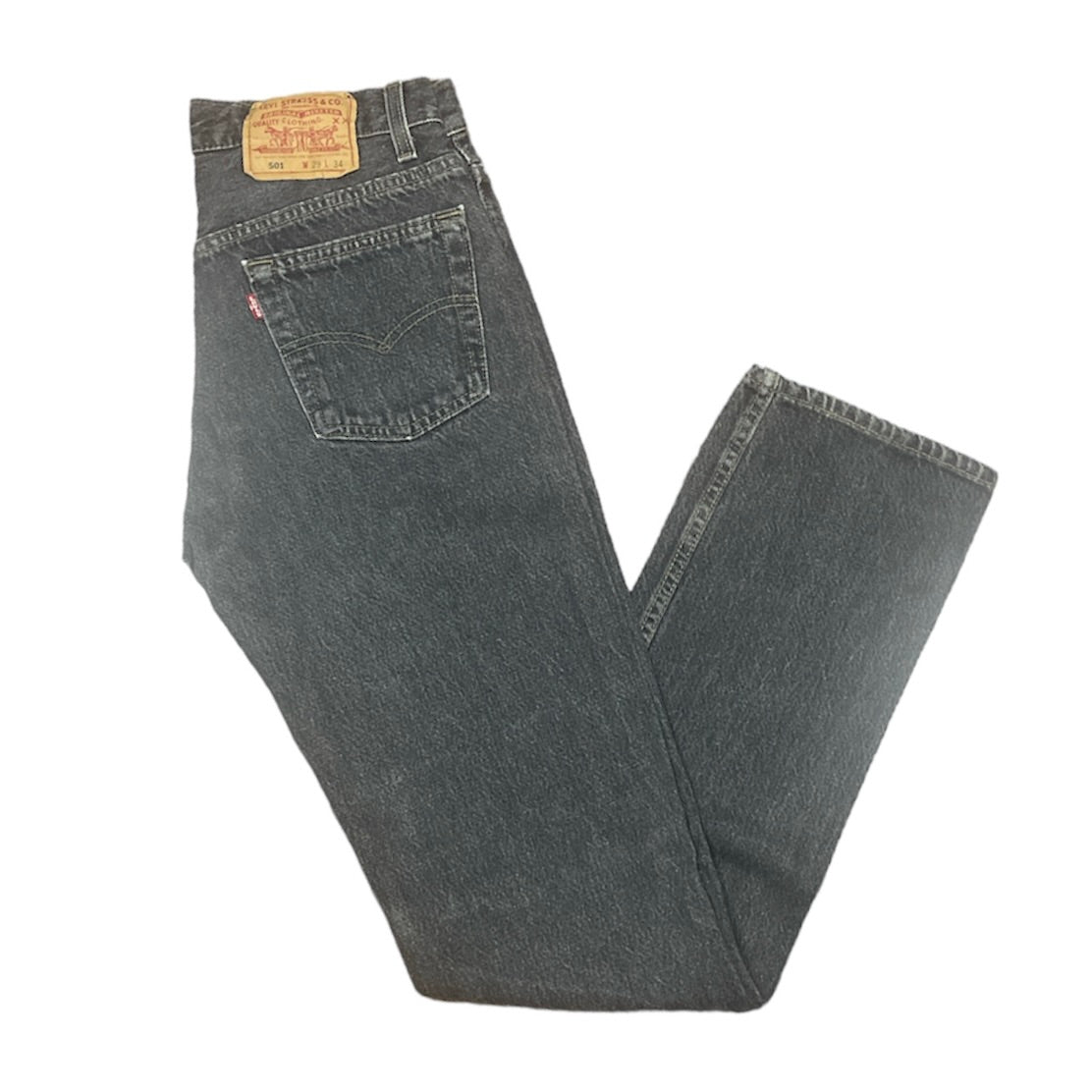 Vintage Levis 501 Grey Jeans (W29/L34)
