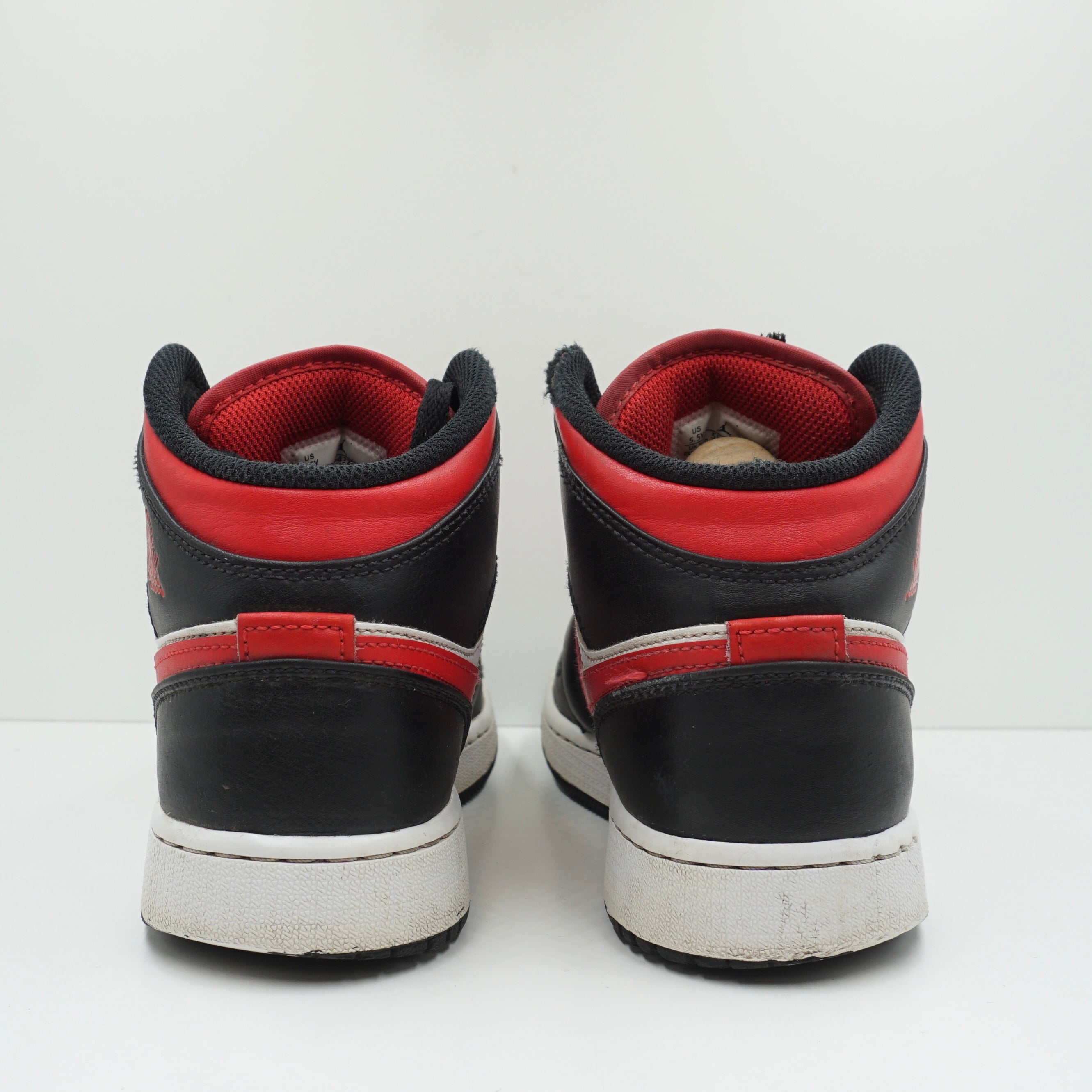 Jordan 1 Mid Black Fire Red (GS) FREE