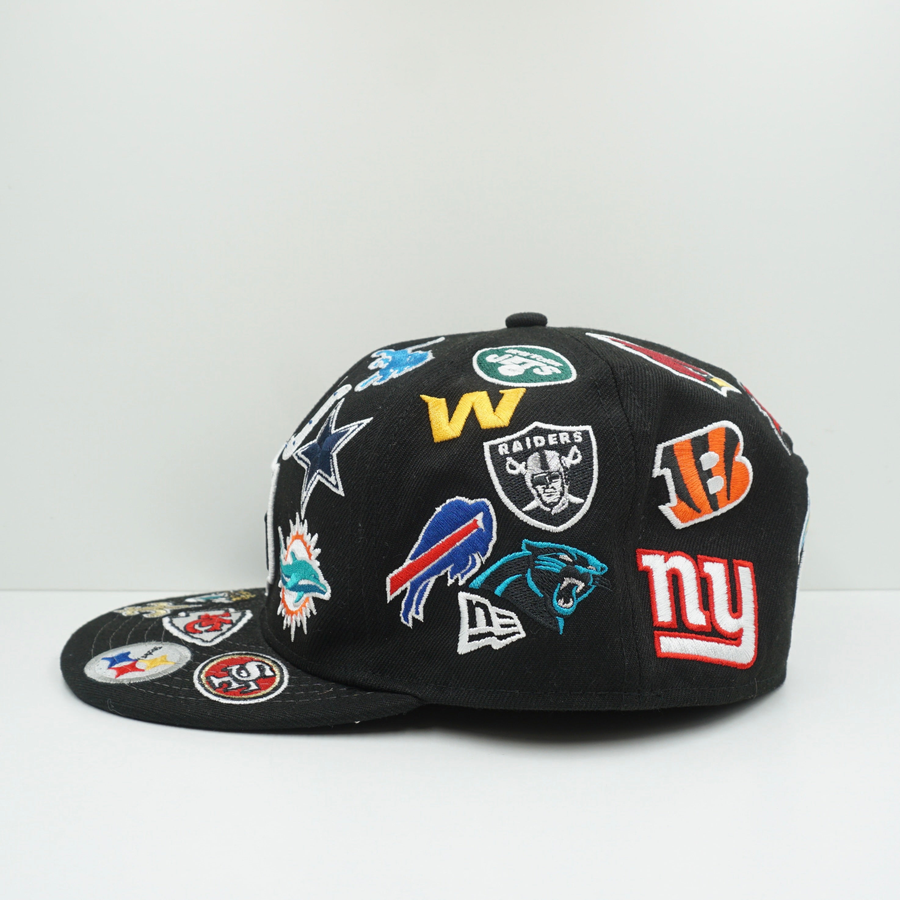 New Era NFL Logo Badge Black Fitted Cap