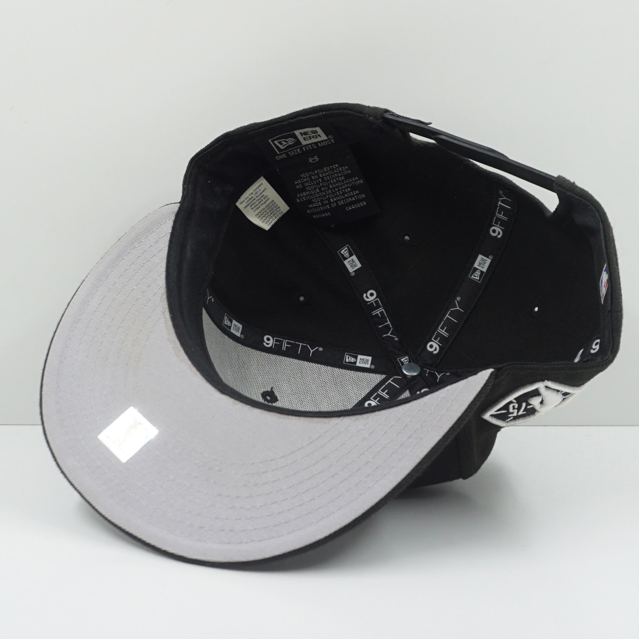 New Era Golden State Warriors NBA 75th Anniversary Black Snapback Cap