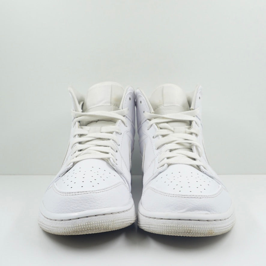 Jordan 1 Mid Triple White 2.0 (2020)