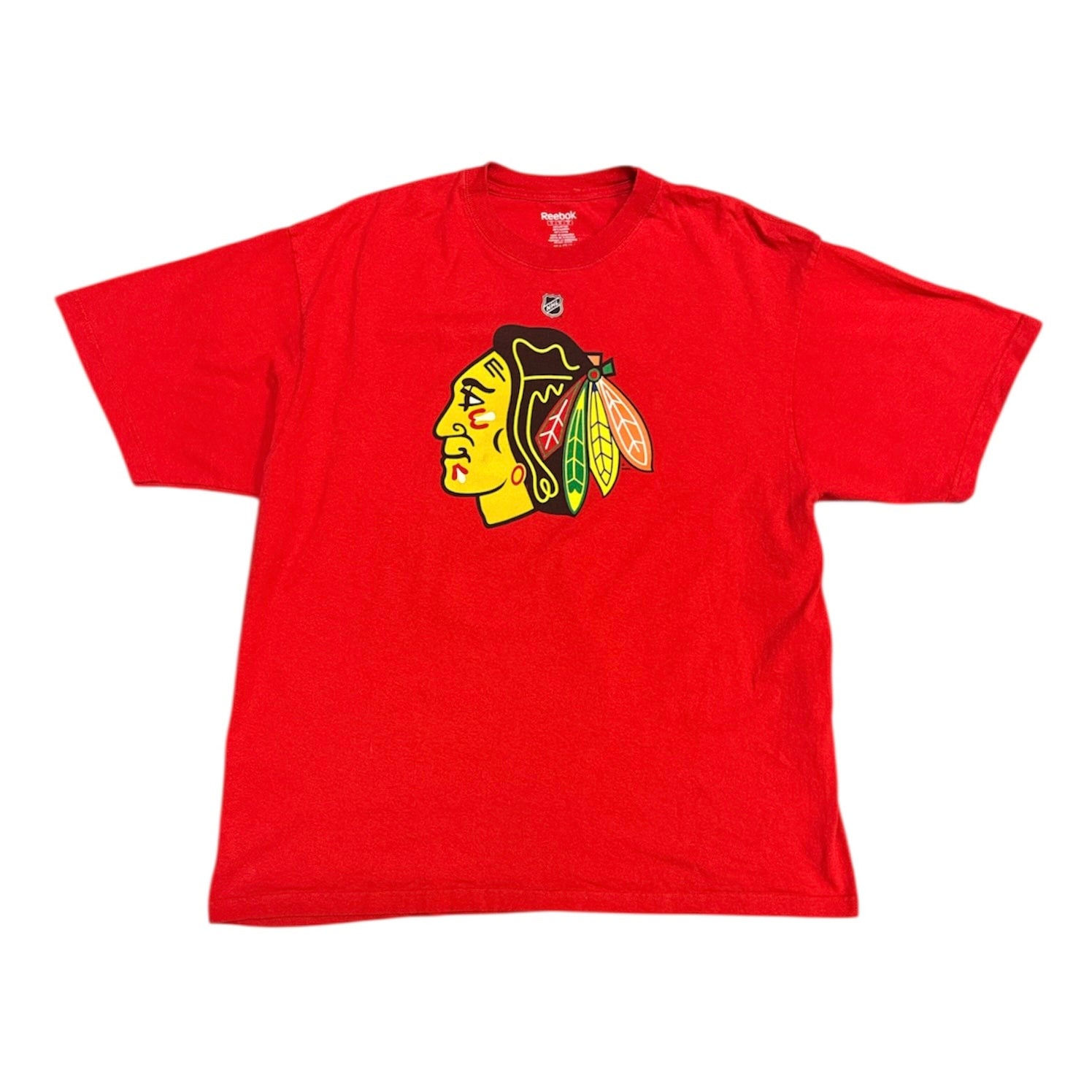 Reebok Chicago Blackhawks #31 Niemi Red Tshirt