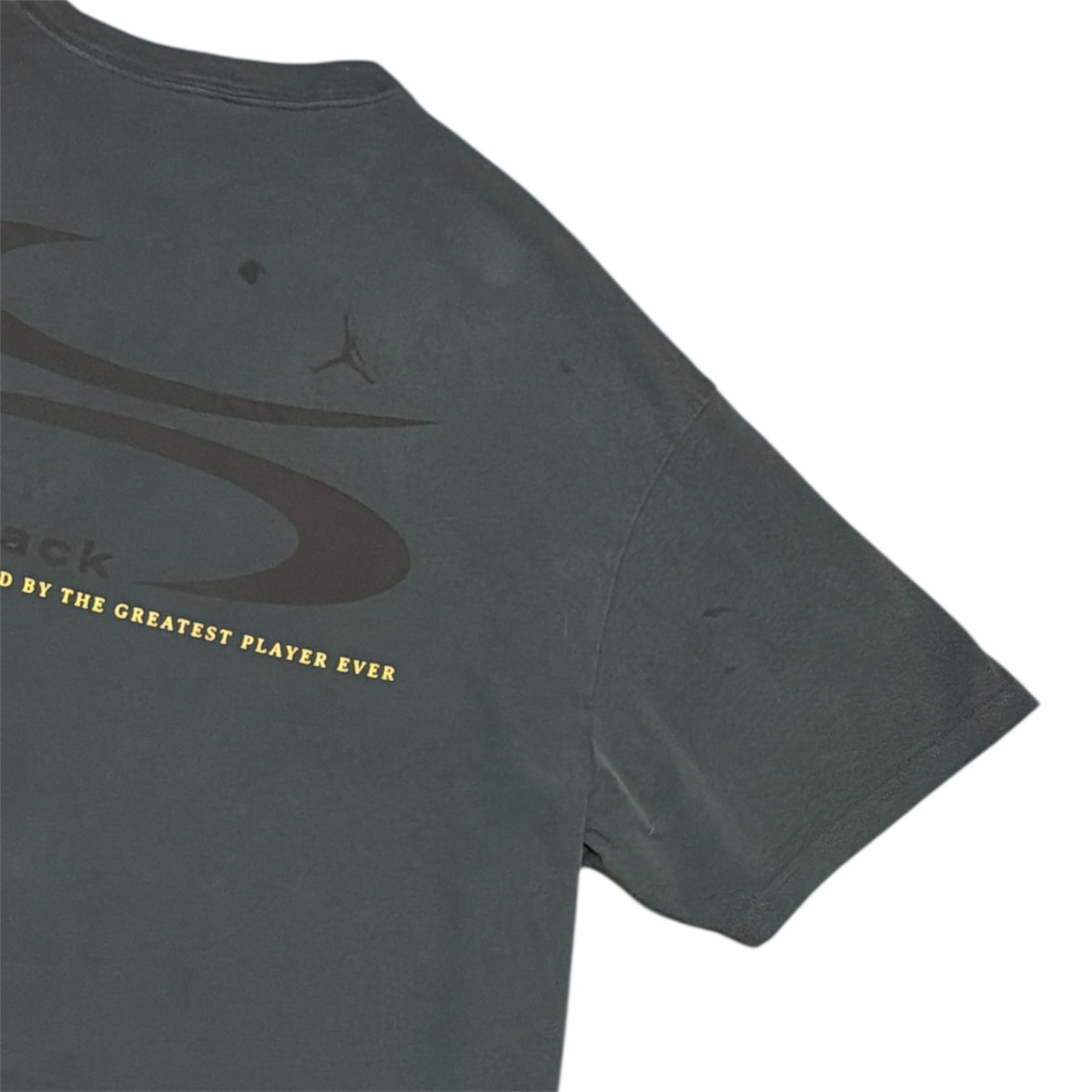Jordan x Travis Scott Logo Dark Smoke Grey Tshirt