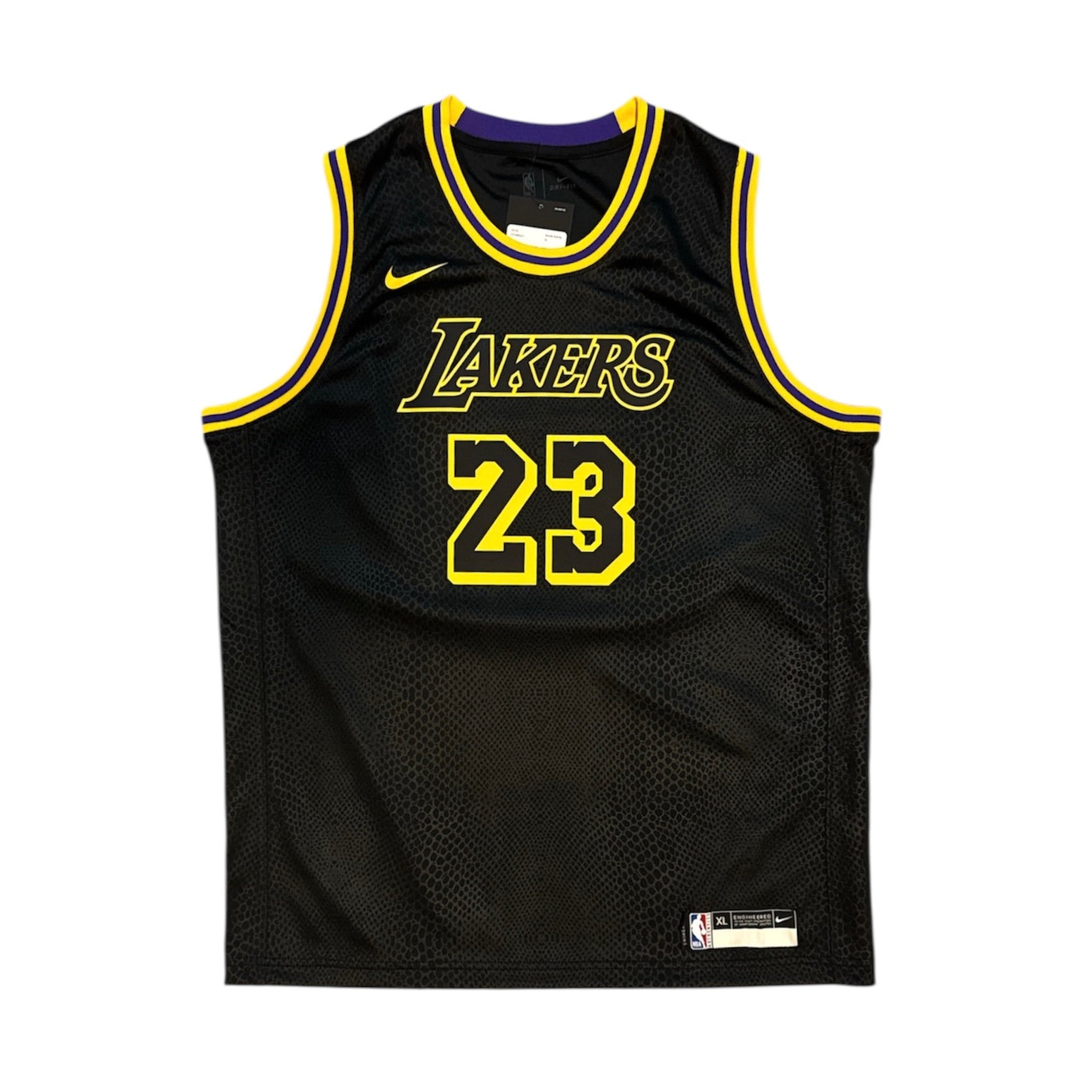 Nike Lakers LeBron James #23 City Edition Swingman Basketball Jersey (Youth)