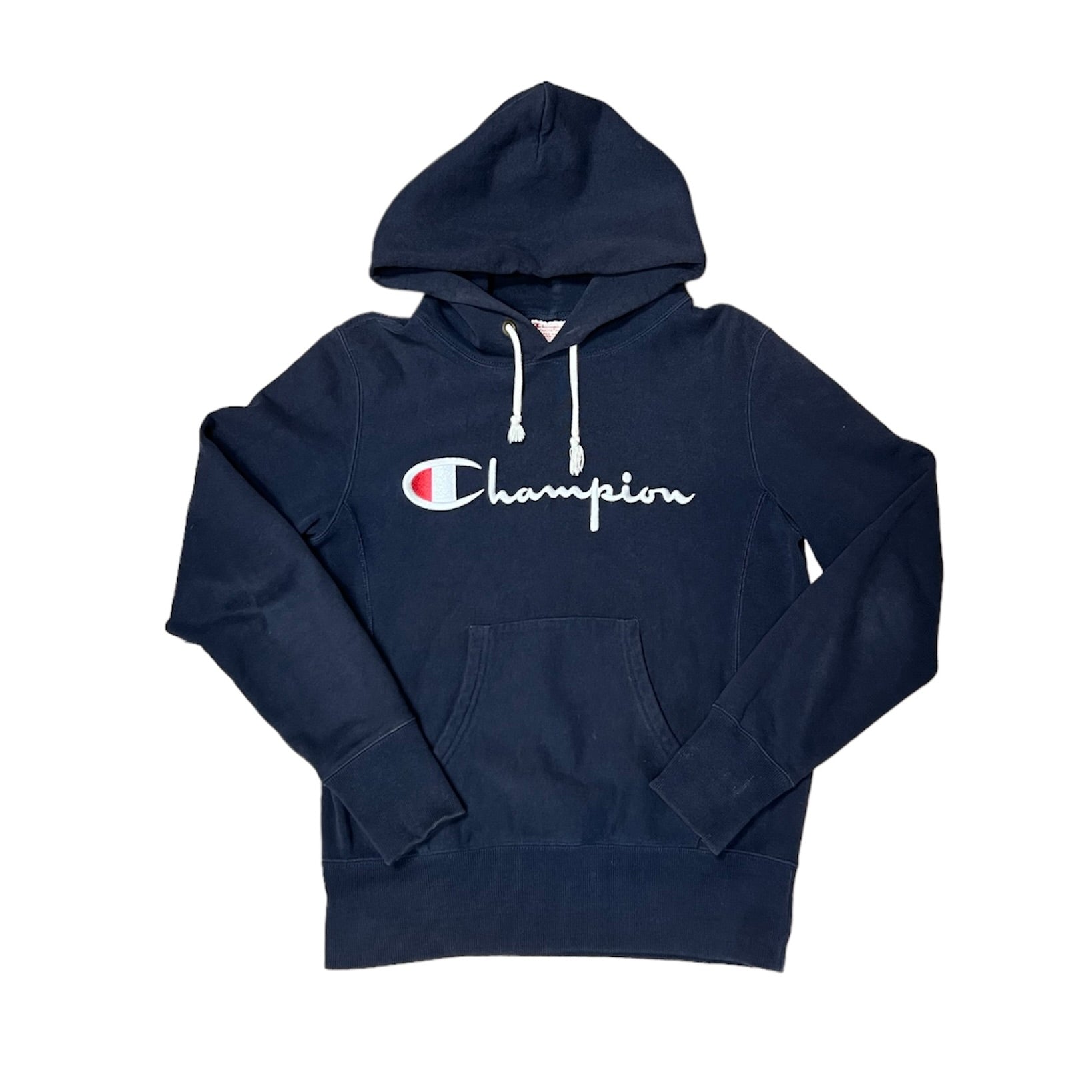 Champion Reverse Weave Warm Up Navy Hoodie