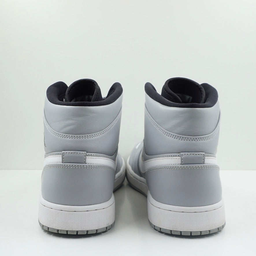 Jordan 1 Mid Wolf Grey Black White