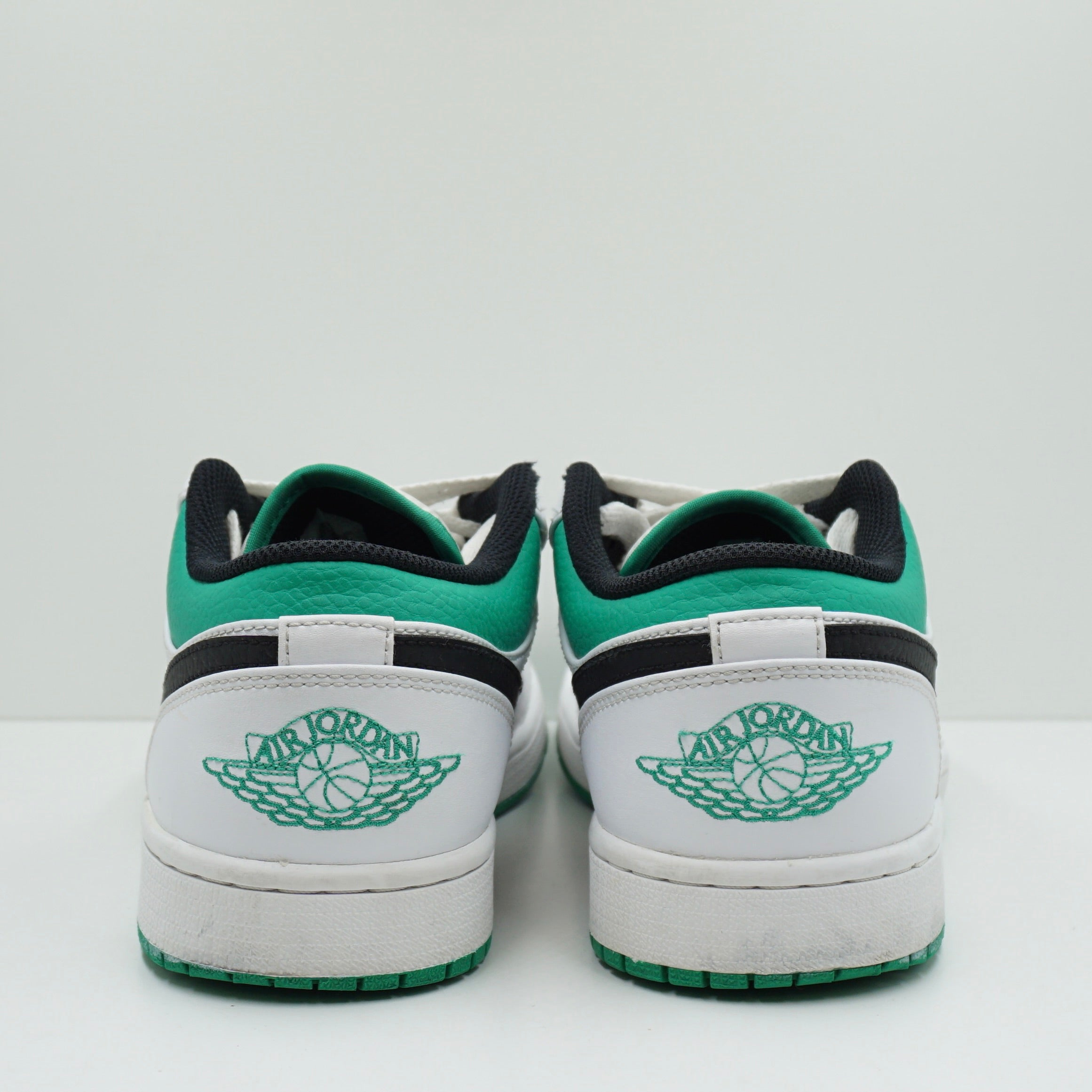 Jordan 1 Low White Lucky Green Black