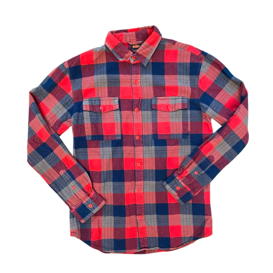 Nike 6.0 Red Blue Plaid Button Down Shirt