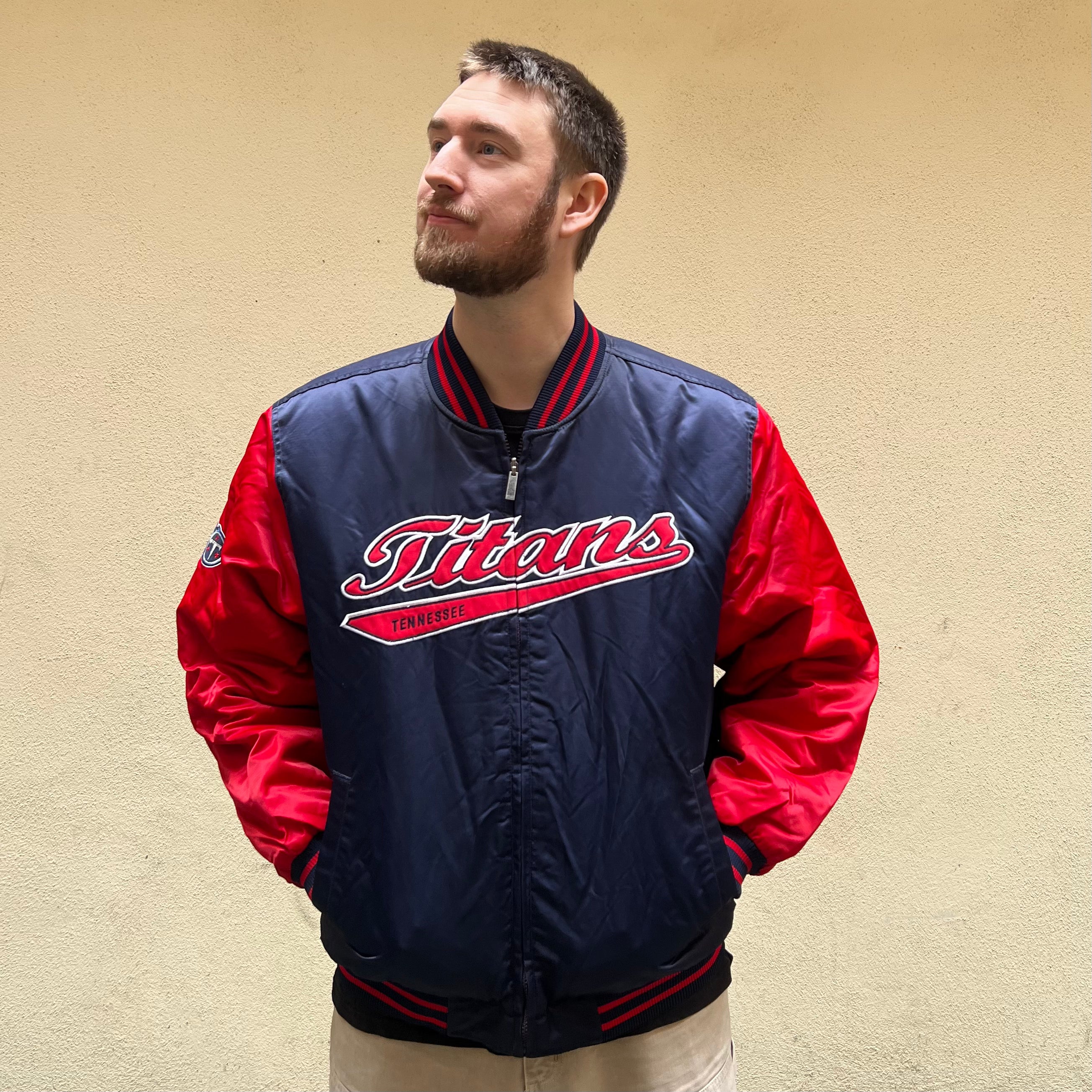 Reebok NFL Titans Satin Reversible Jacket