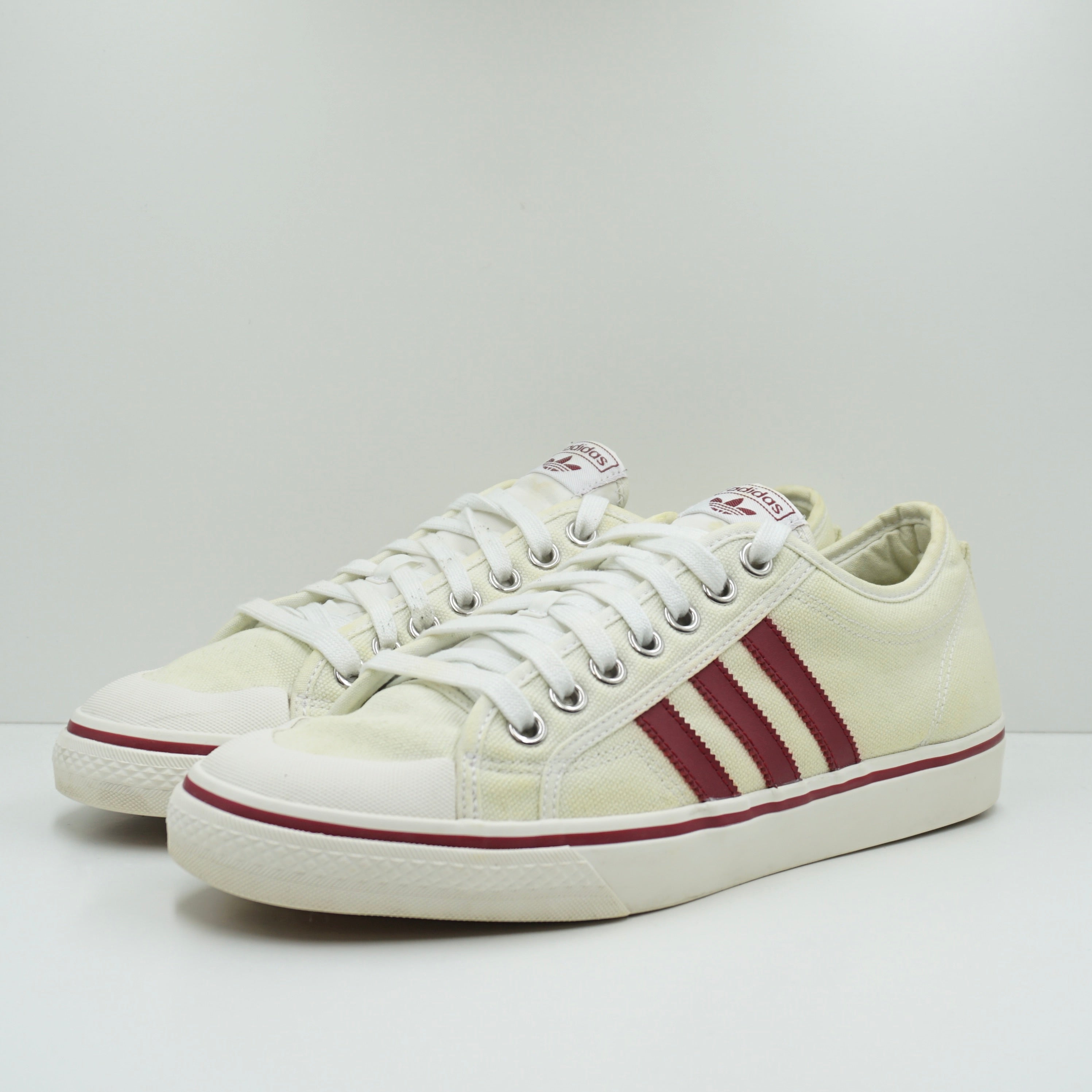 Adidas Nizza RF White Burgundy Red
