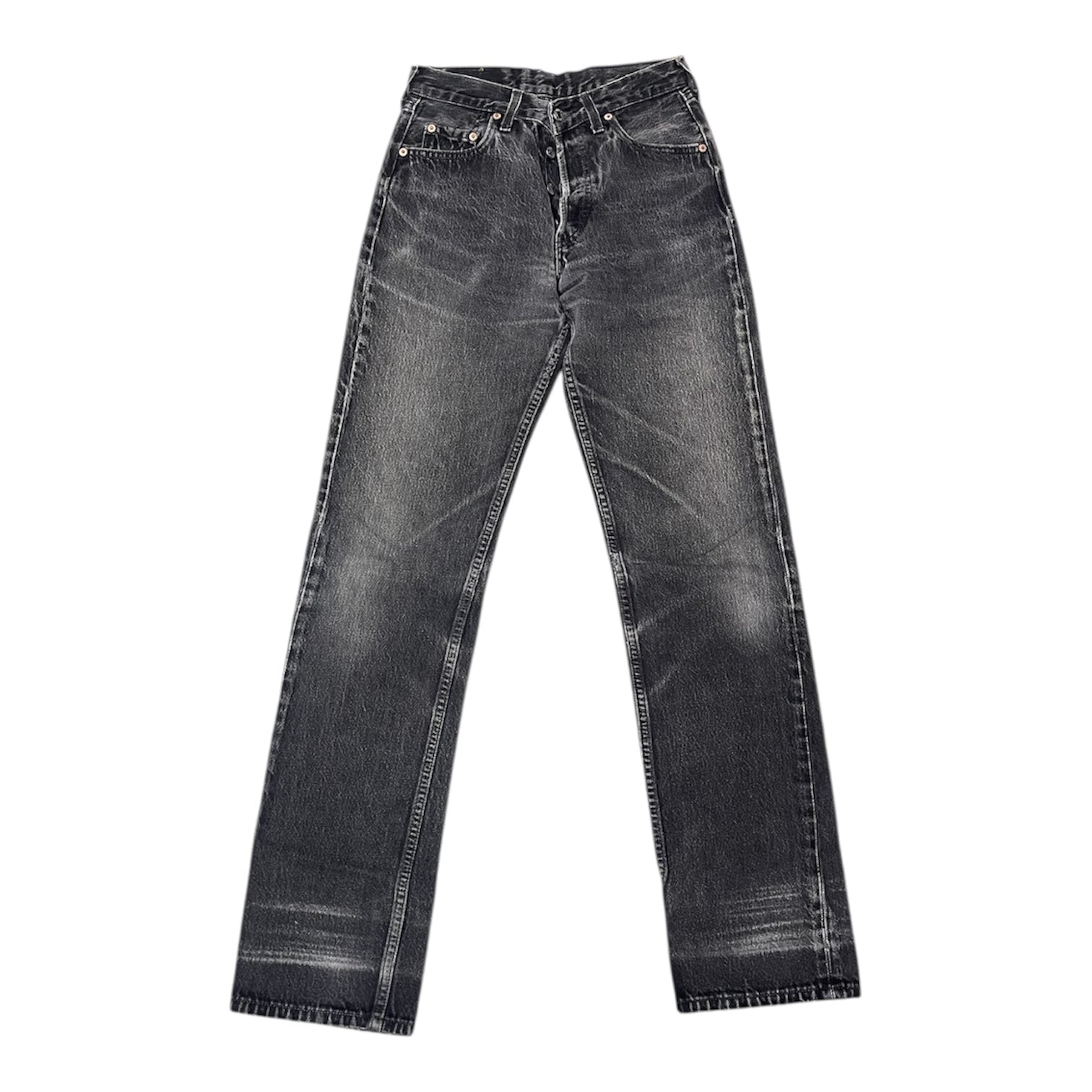 Vintage Levis Black Grey 501 Jeans