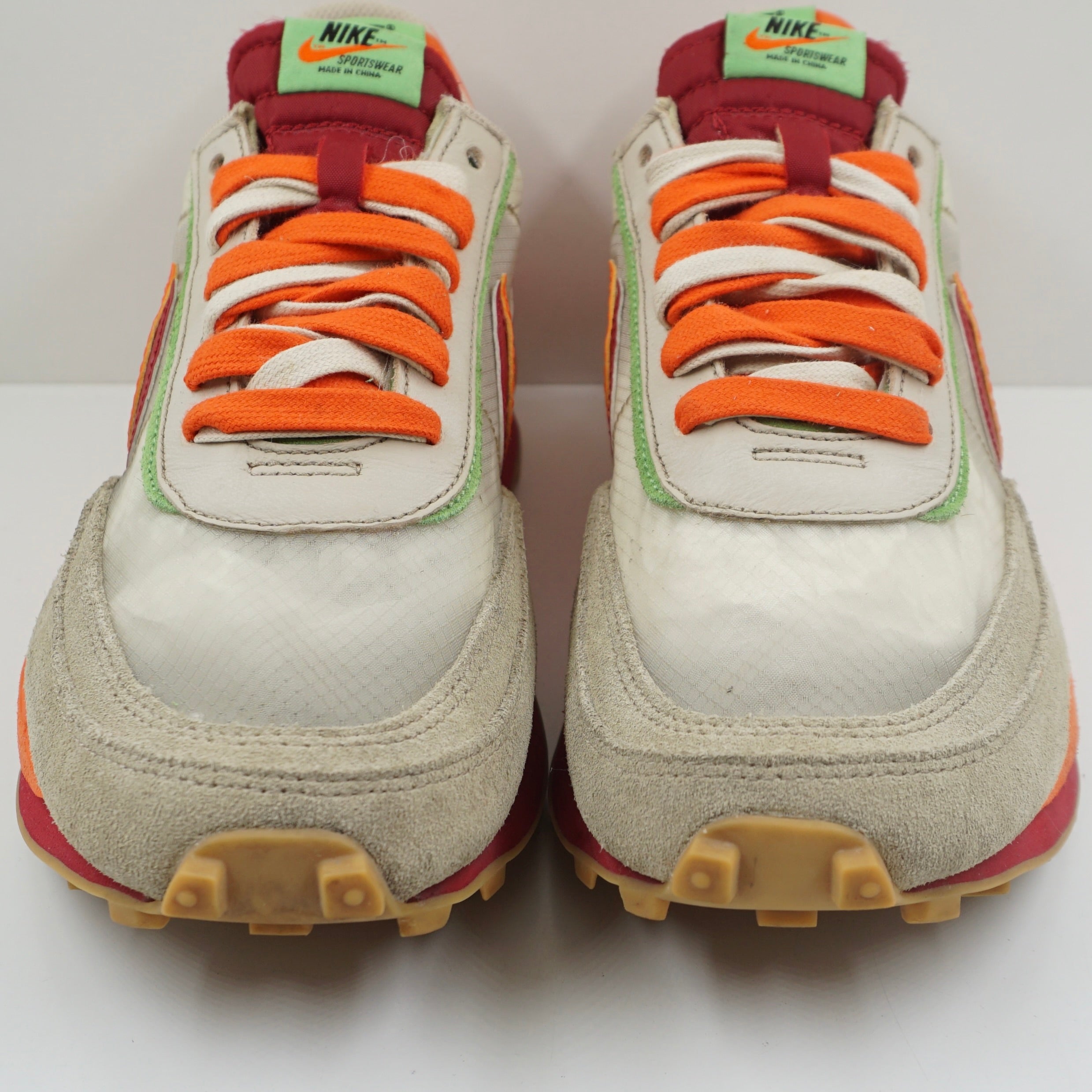 Nike LD Waffle Sacai CLOT Kiss Of Death Net Orange Blaze