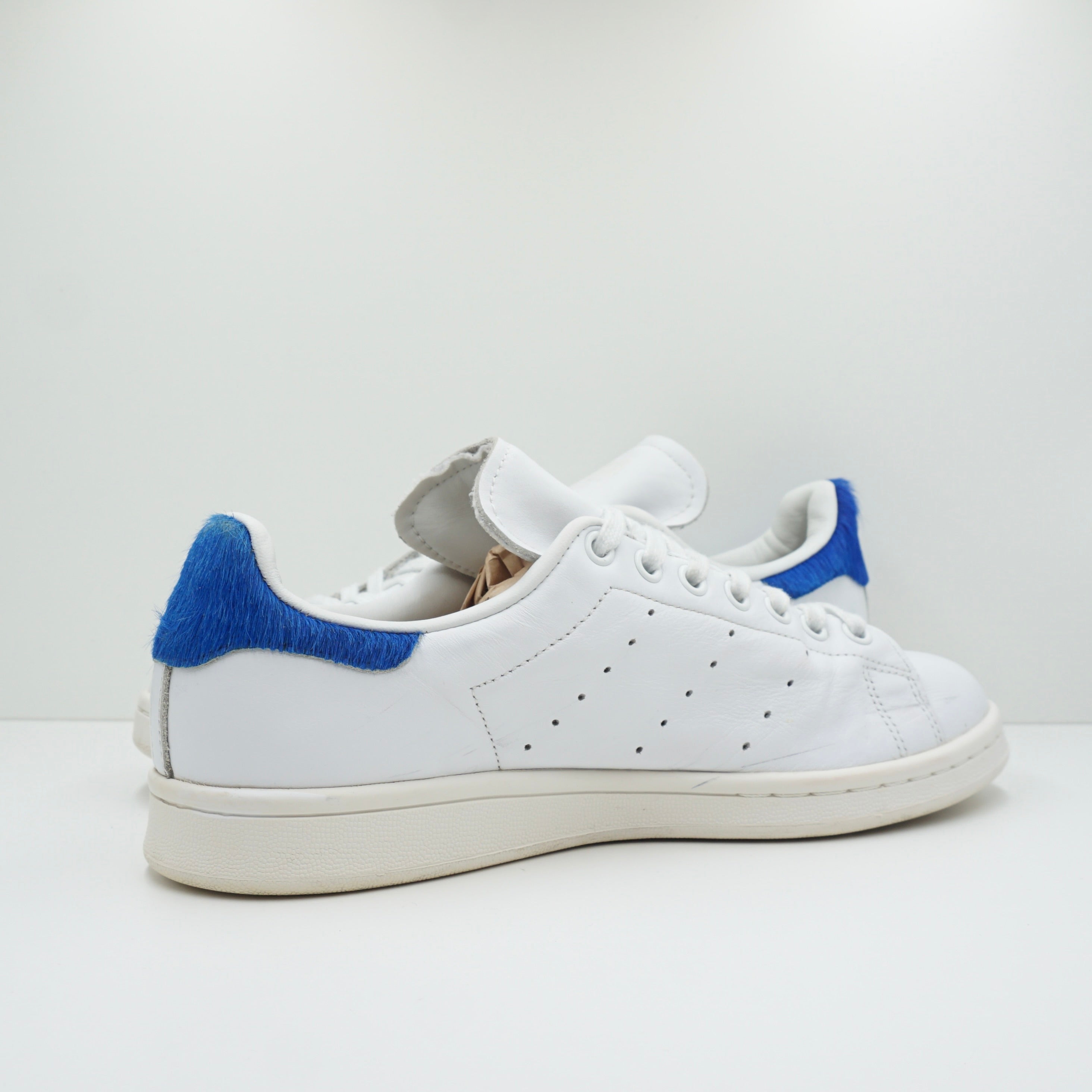 Adidas Stan Smith Blue Pony Hair Vintage White (W)