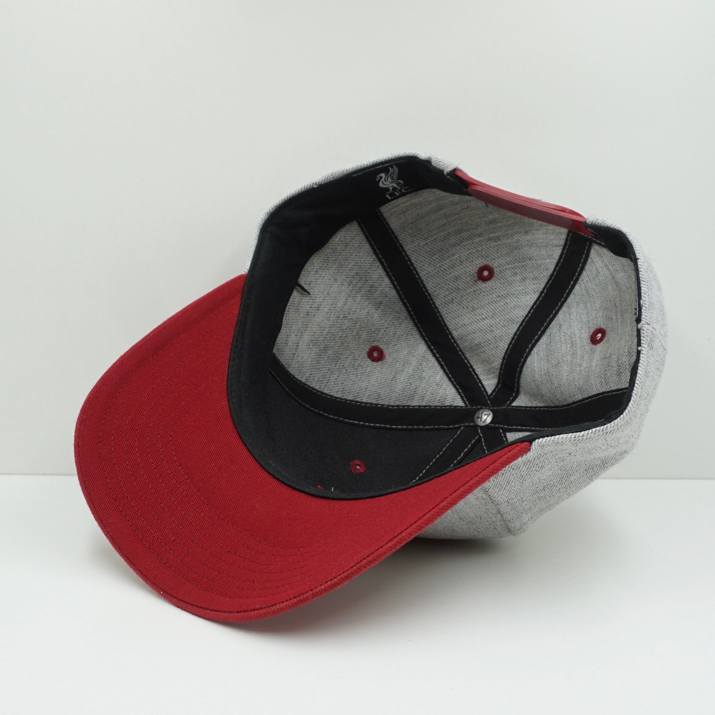 47 Brand Liverpool Football Snapback Cap Grey Red