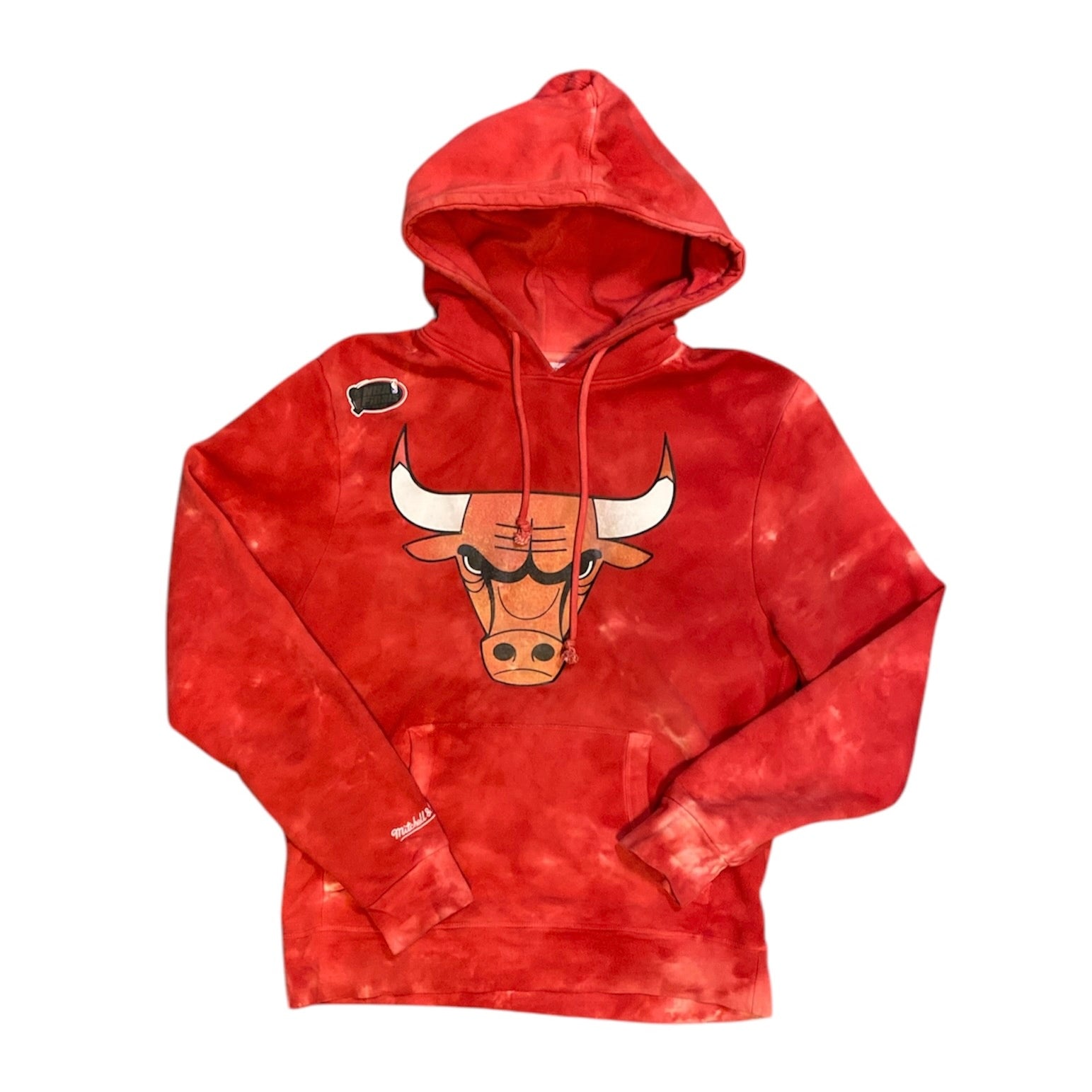 Mitchell & Ness Chicago Bulls Tie Dye Red Hoodie