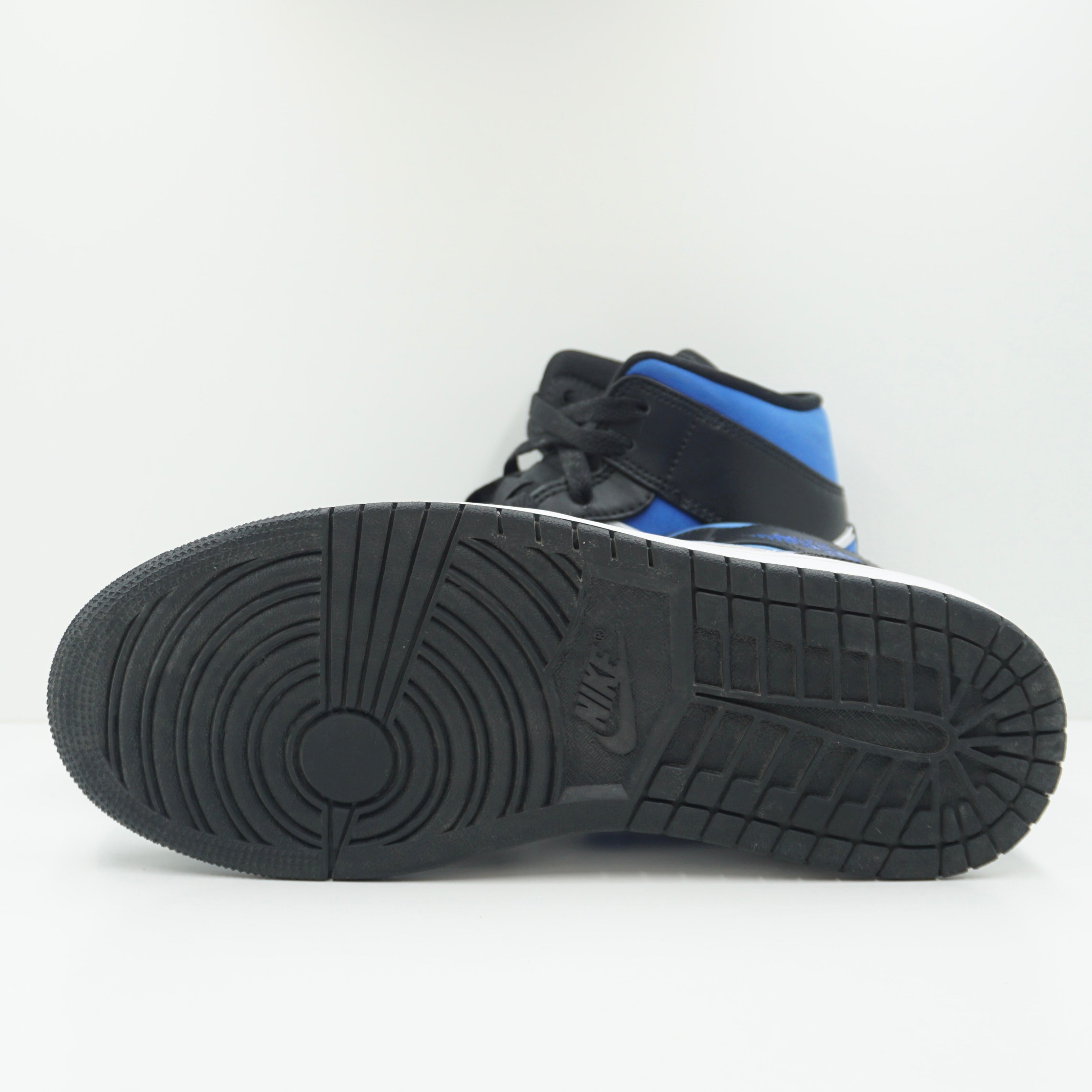 Jordan 1 Mid White Black Racer Blue