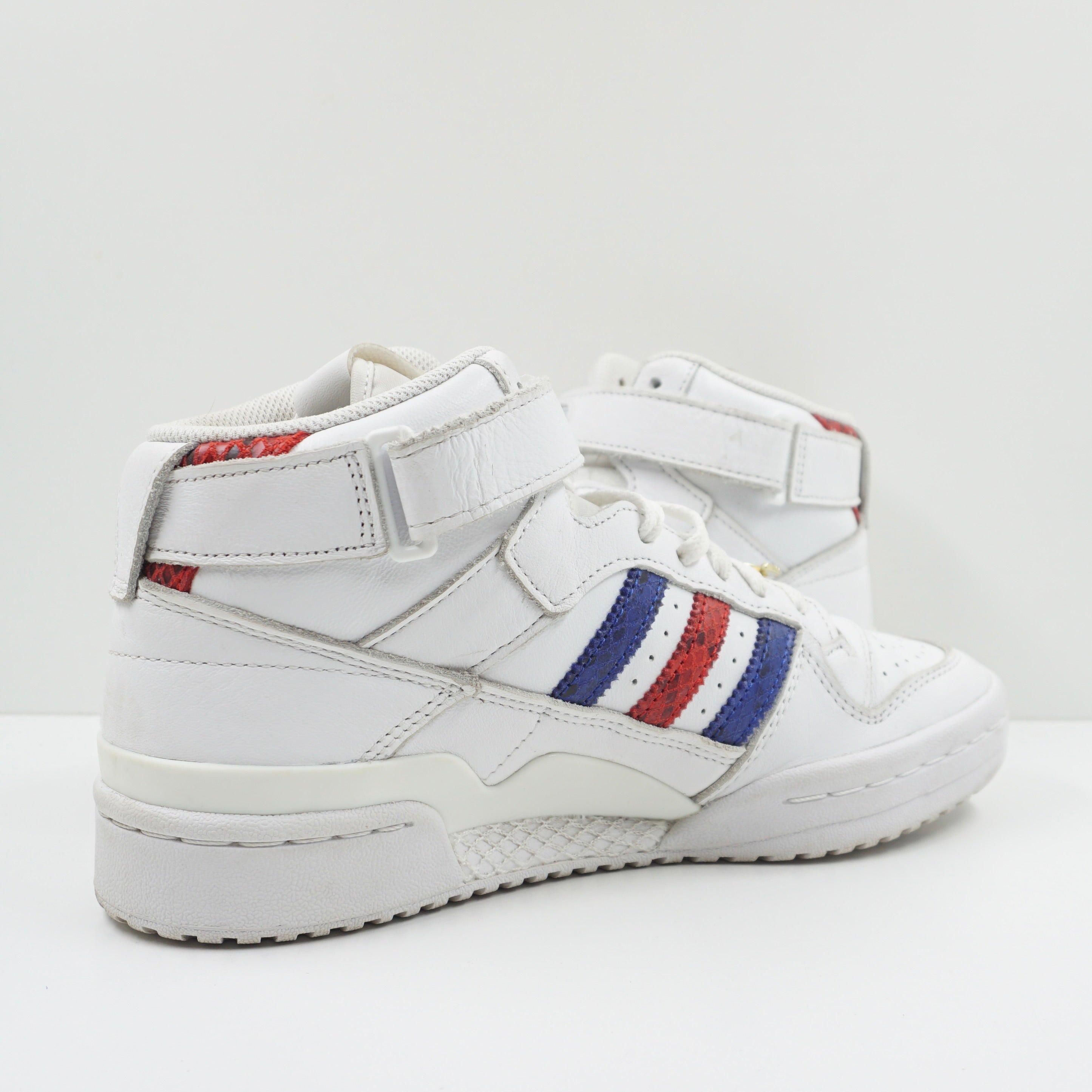 Adidas Forum Mid Cloud White Semi Lucid Blue Better Scarlet (W)