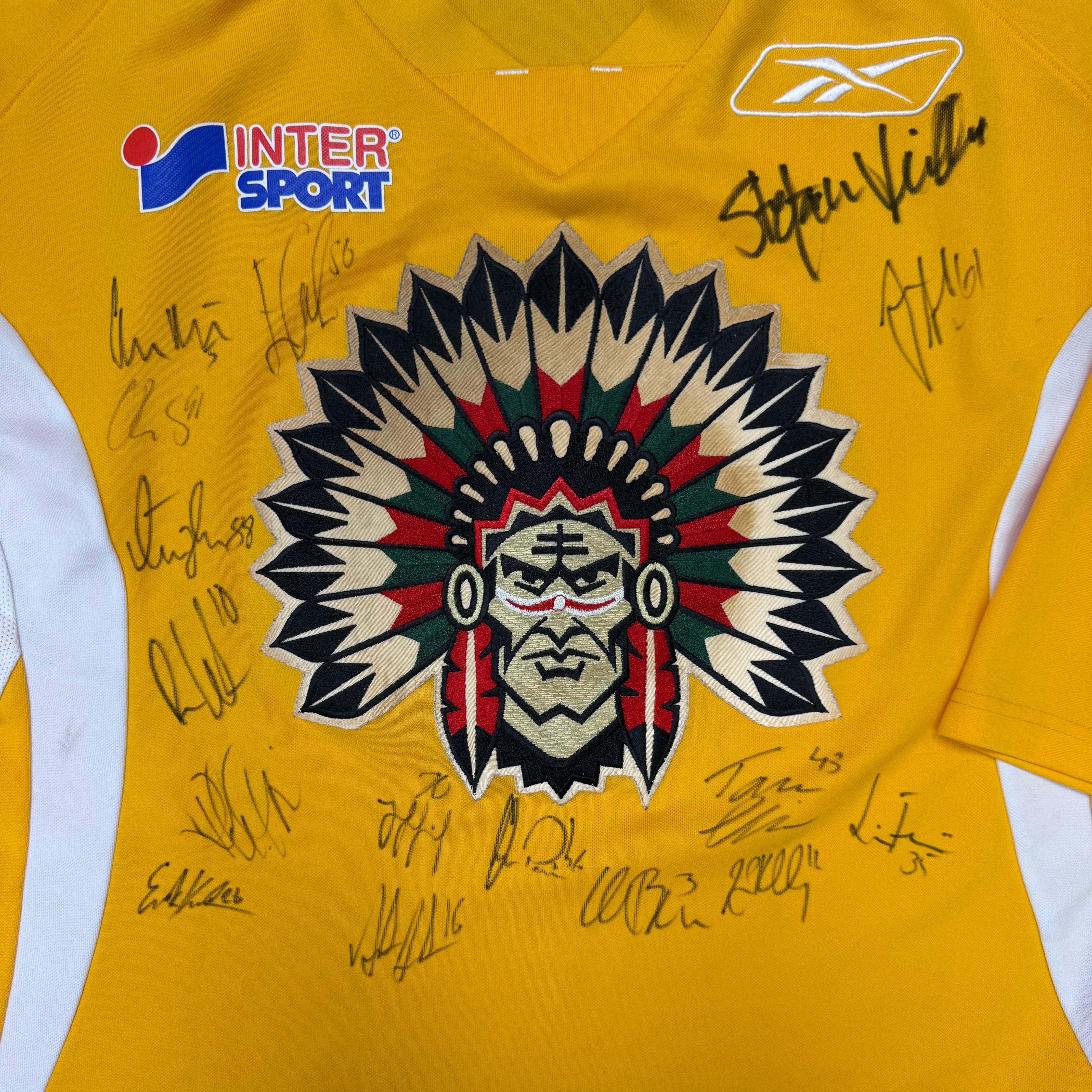 Reebok CCM Frölunda Indiens Pe-Sesson 2014-2016 Signd Hockey Jersey