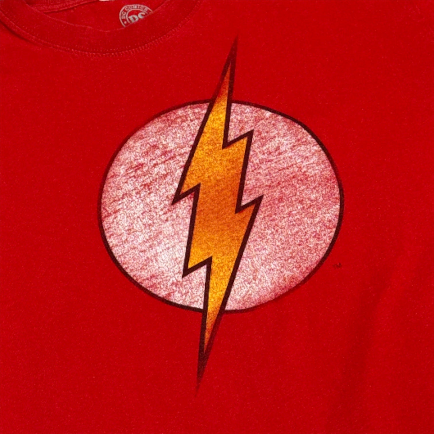 DC Comics The Flash Vintage Logo Red Tshirt