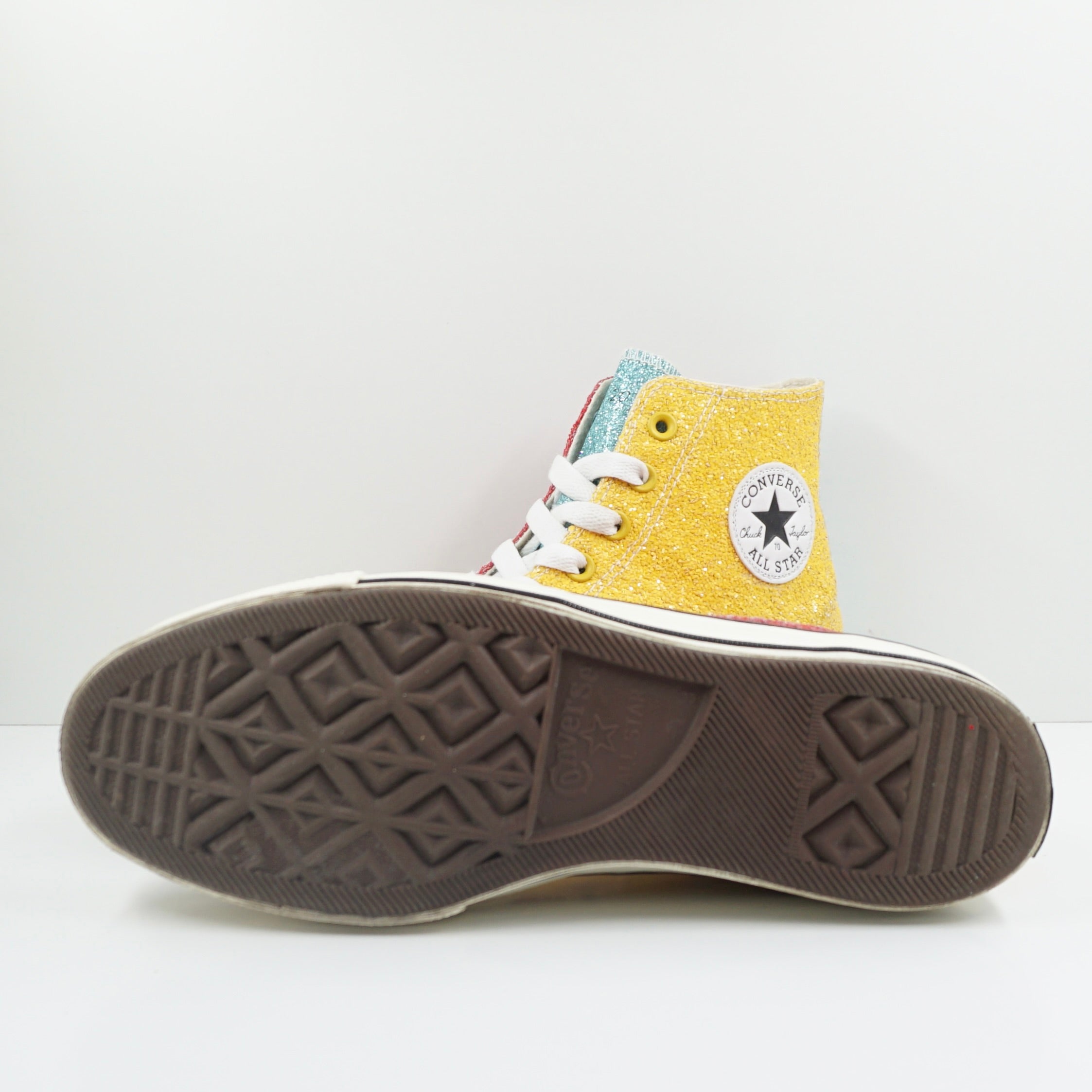 Converse Chuck Taylor All Star 70 Hi JW Anderson Glitter Yellow Red
