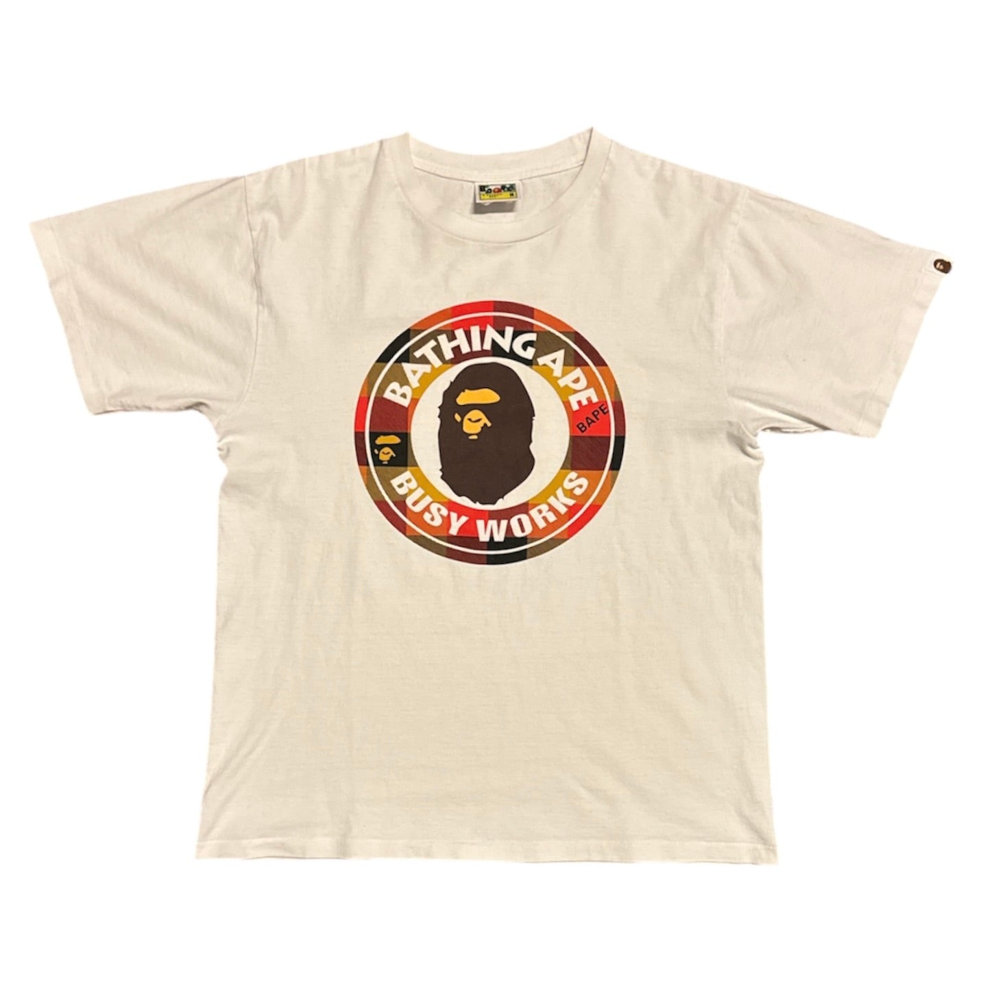 A Bathing Ape FW22 Block Check Busy Works Tshirt