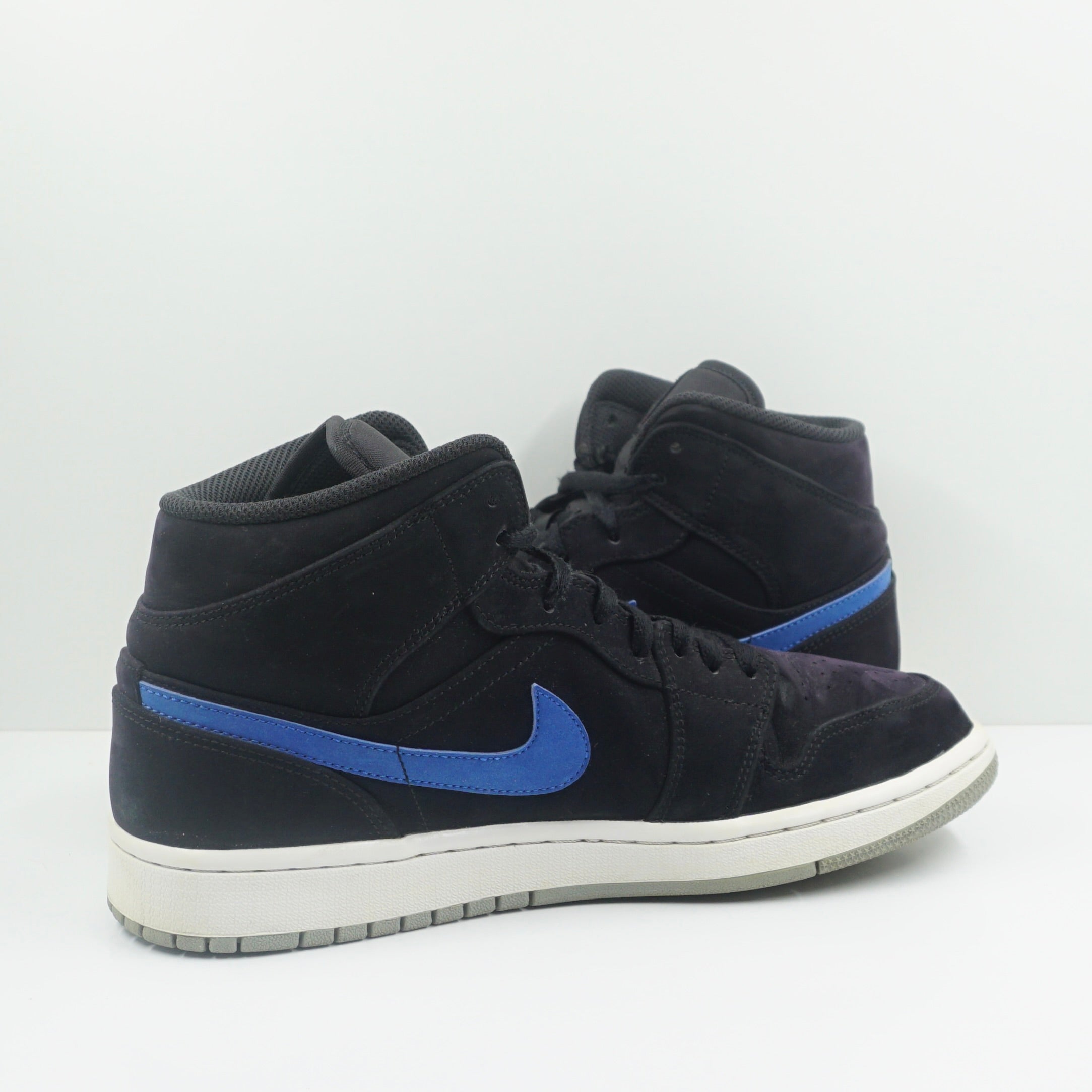 Jordan 1 Mid Multi-Color Swoosh Black