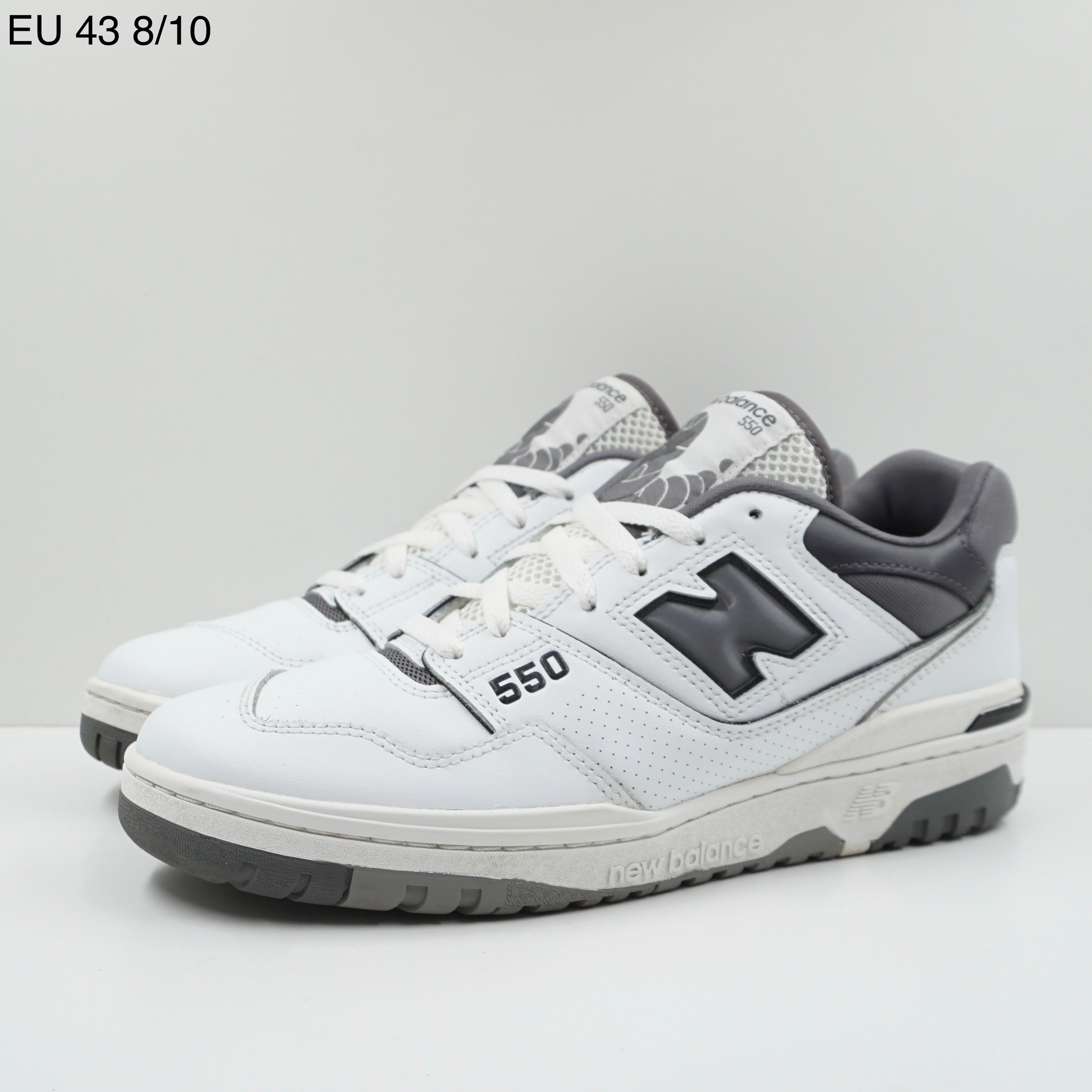 New Balance 550 White Grey Dark Grey