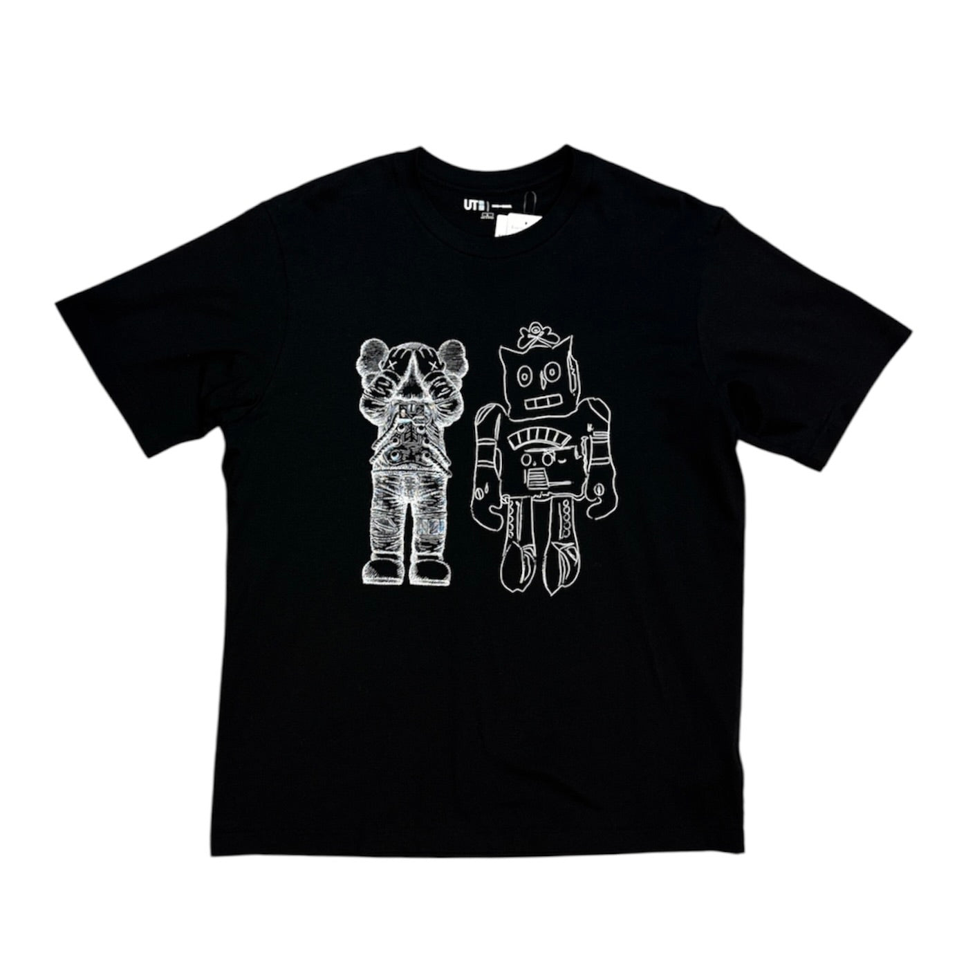 Uniqlo x Kaws x Andy Warhol Black Tshirt