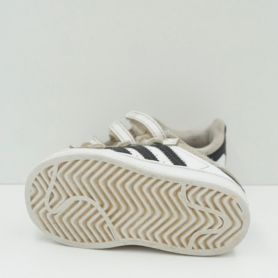 Adidas Superstar Strap Cloud White Core Black Toddler